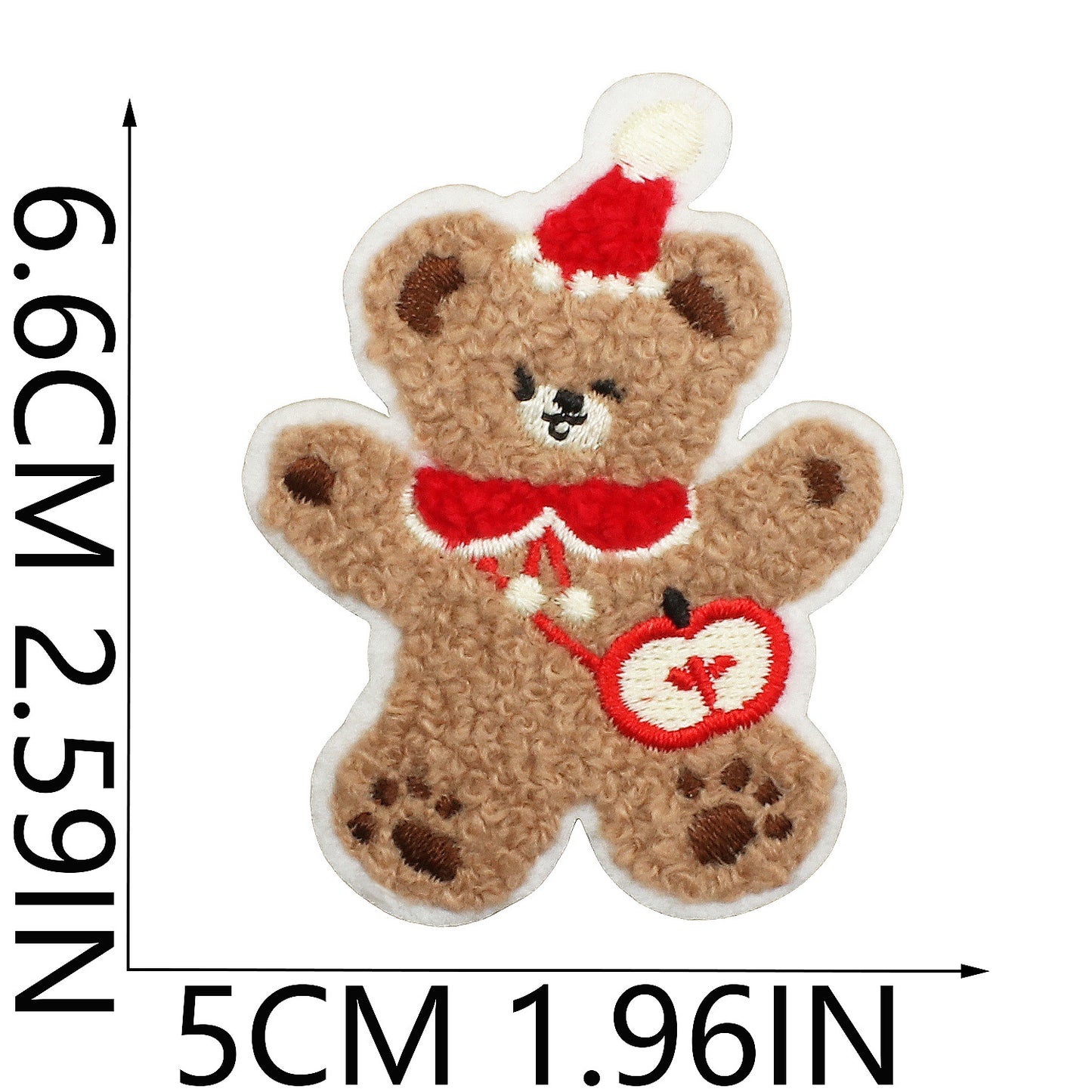 16pcs Iron-On Chenille Patch Set | Cute Teddy Bear Designs with Hats, Scarves, Bows & Seasonal Outfits