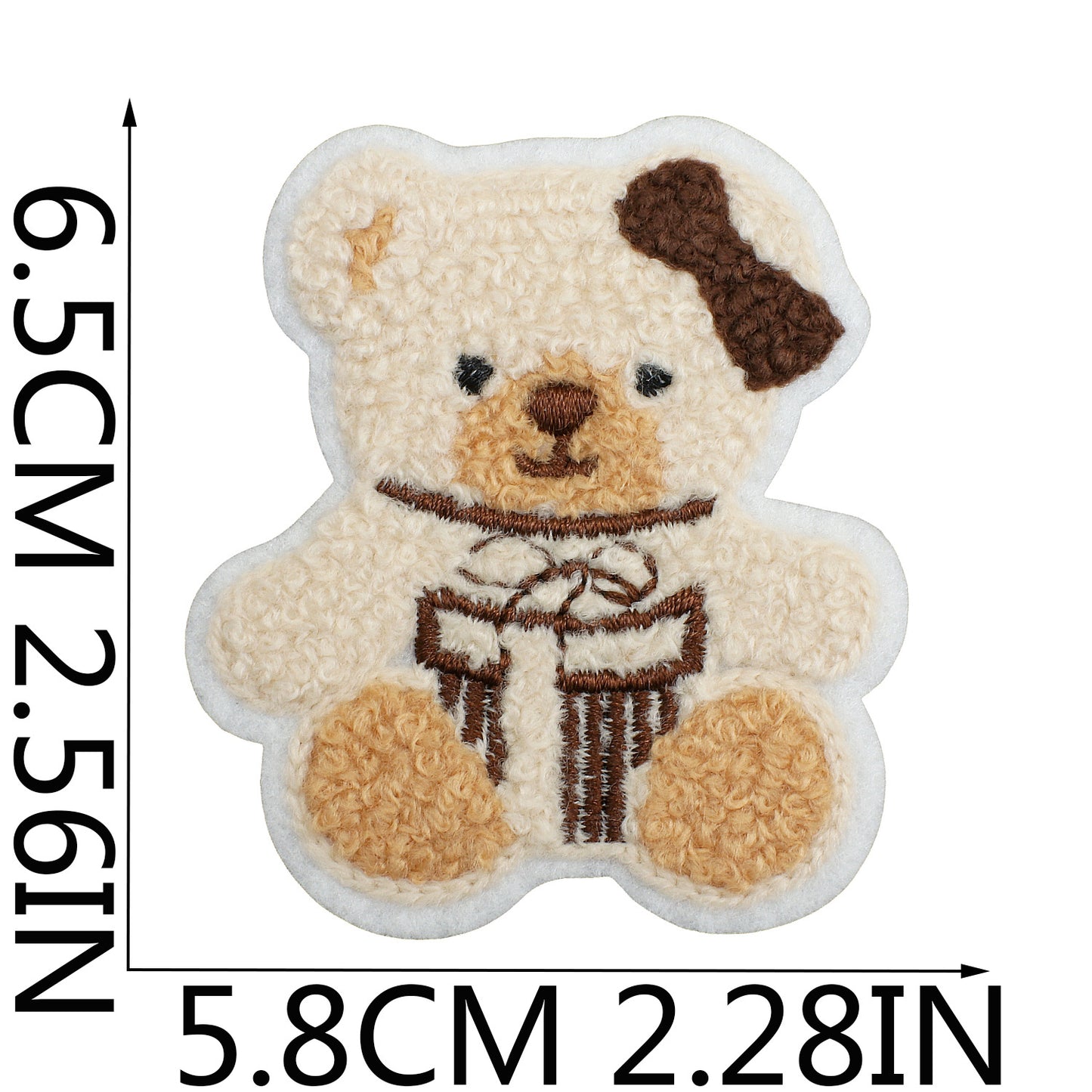 16pcs Iron-On Chenille Patch Set | Cute Teddy Bear, Panda and Lion Designs