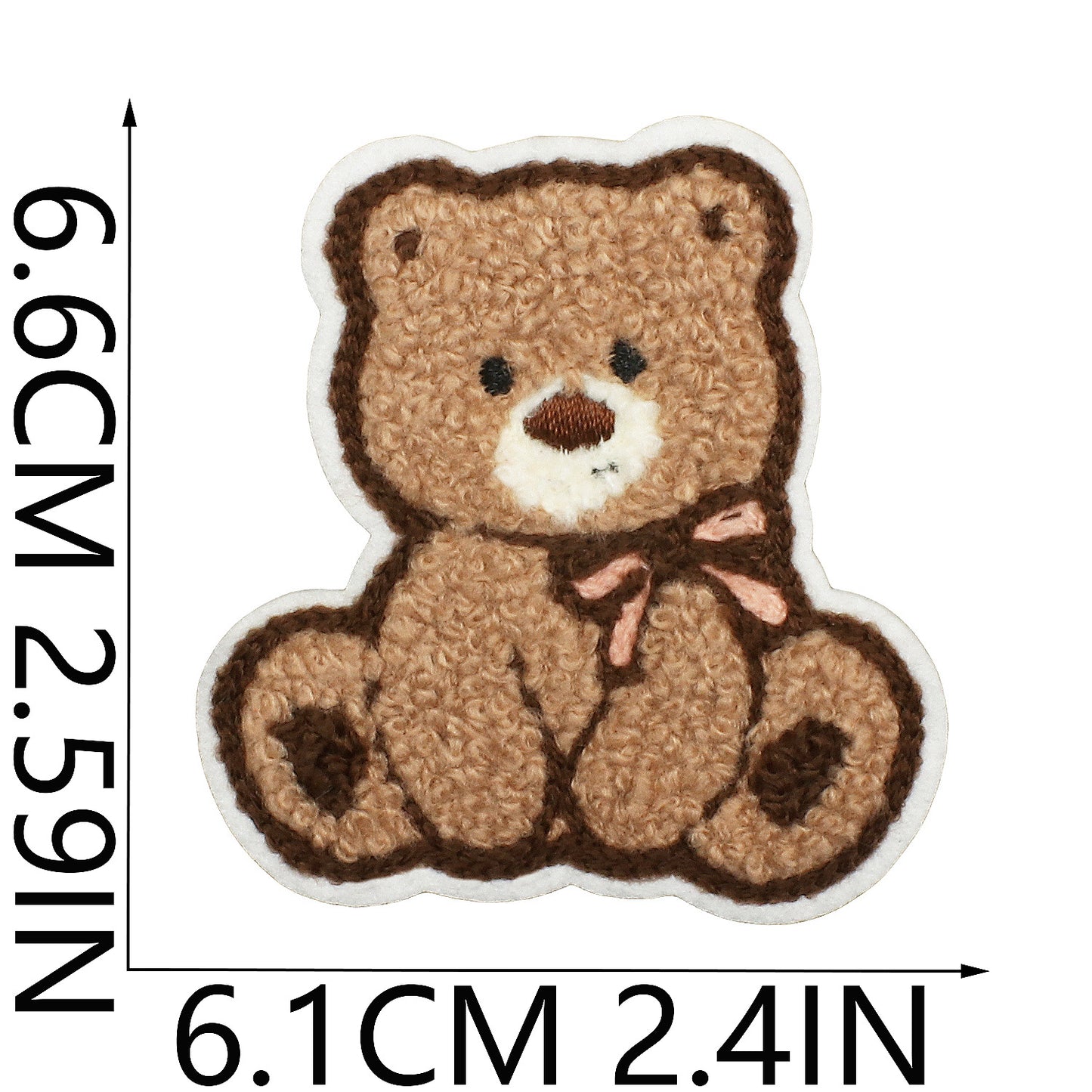 16pcs Iron-On Chenille Patch Set | Cute Teddy Bear Designs with Hats, Scarves, Bows & Seasonal Outfits