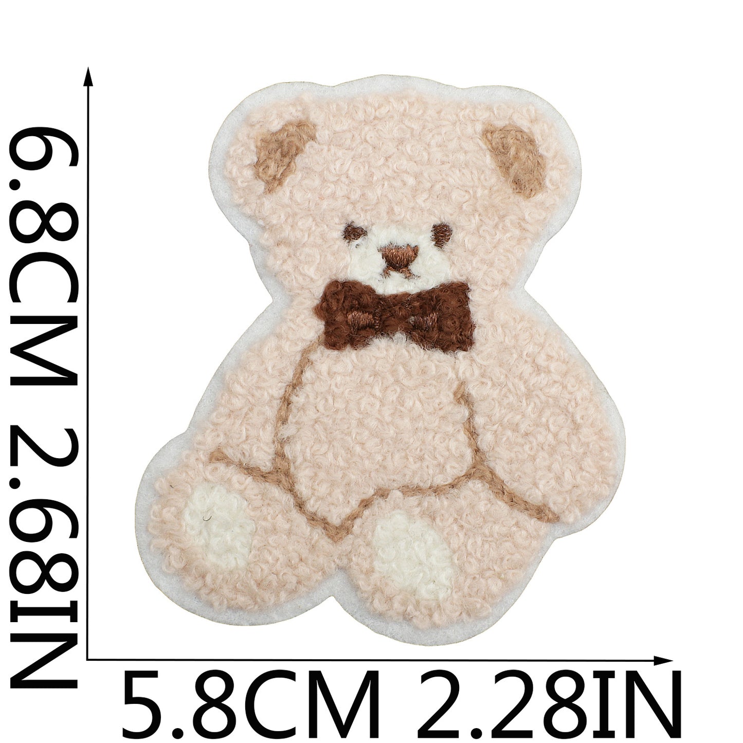 16pcs Iron-On Chenille Patch Set | Cute Teddy Bear, Panda and Lion Designs