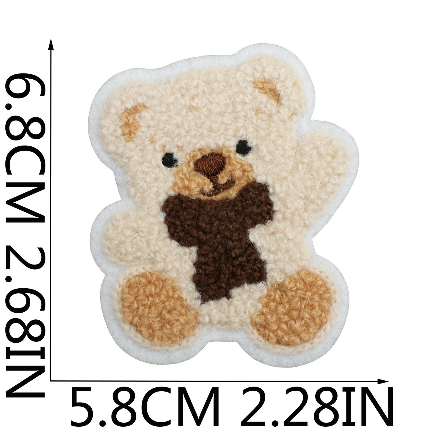 16pcs Iron-On Chenille Patch Set | Cute Teddy Bear, Panda and Lion Designs