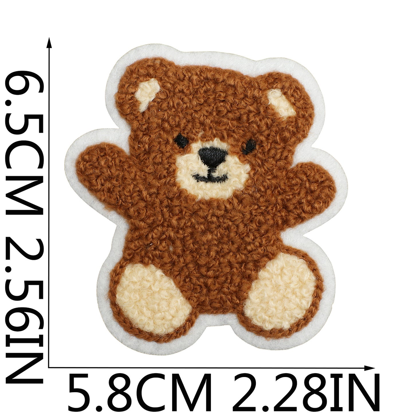 16pcs Iron-On Chenille Patch Set | Cute Teddy Bear, Panda and Lion Designs