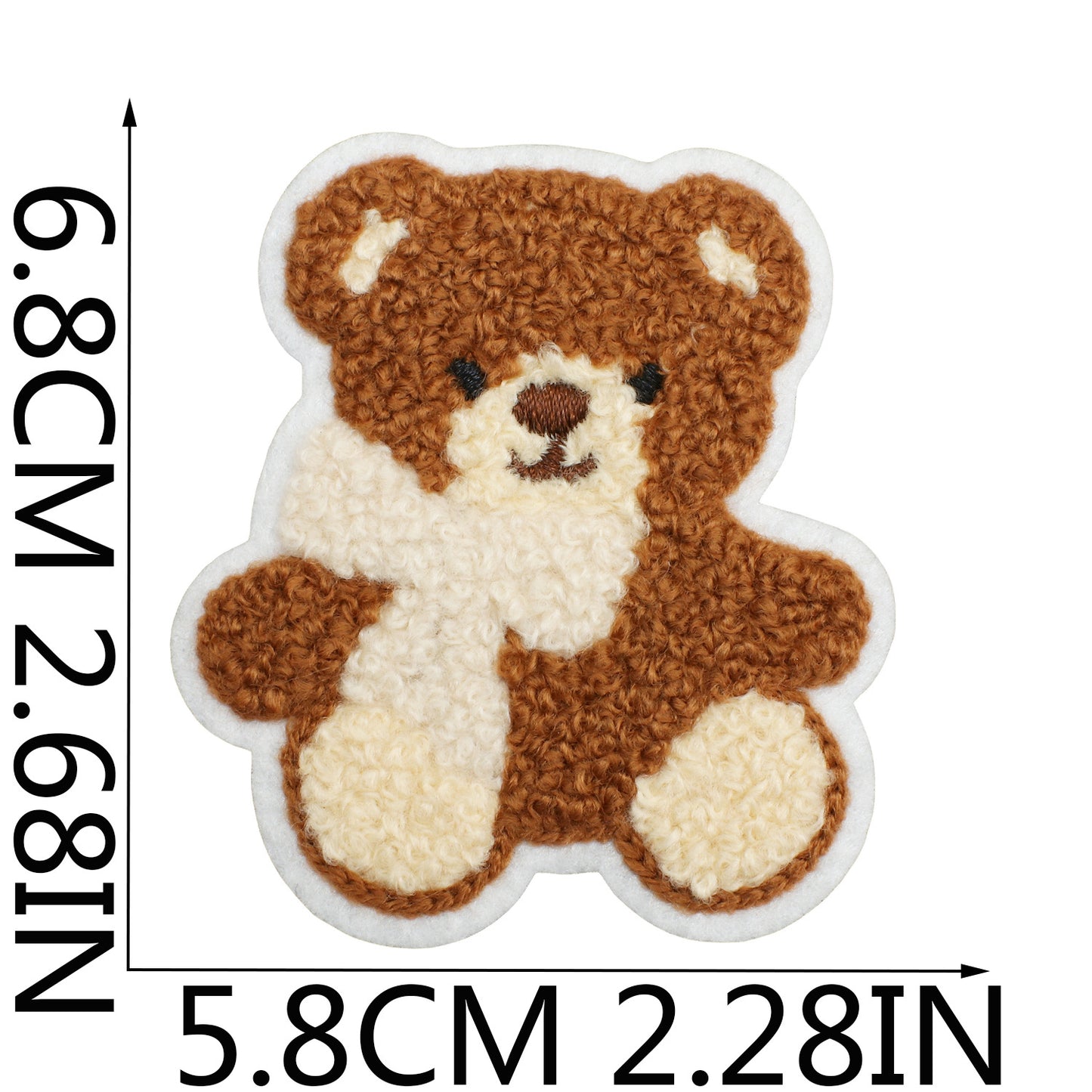 16pcs Iron-On Chenille Patch Set | Cute Teddy Bear, Panda and Lion Designs
