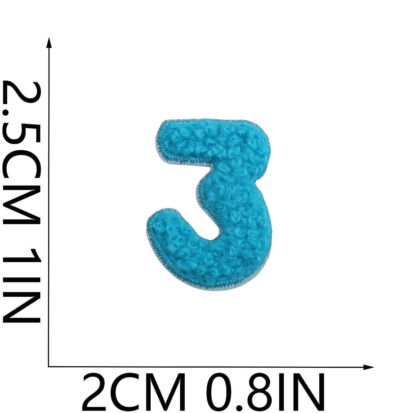 Iron-On Chenille Letter & Number Patches | A–Z Alphabet & 0–9 | DIY Clothes, Bags & Crafts