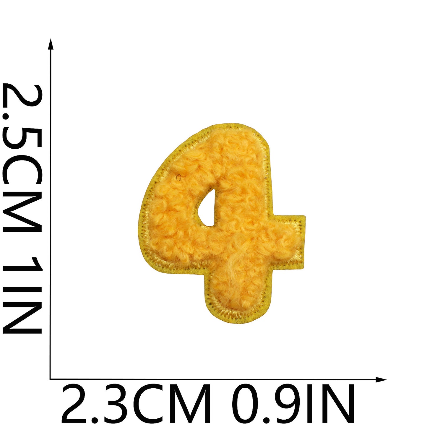 Iron-On Chenille Letter & Number Patches | A–Z Alphabet & 0–9 | DIY Clothes, Bags & Crafts