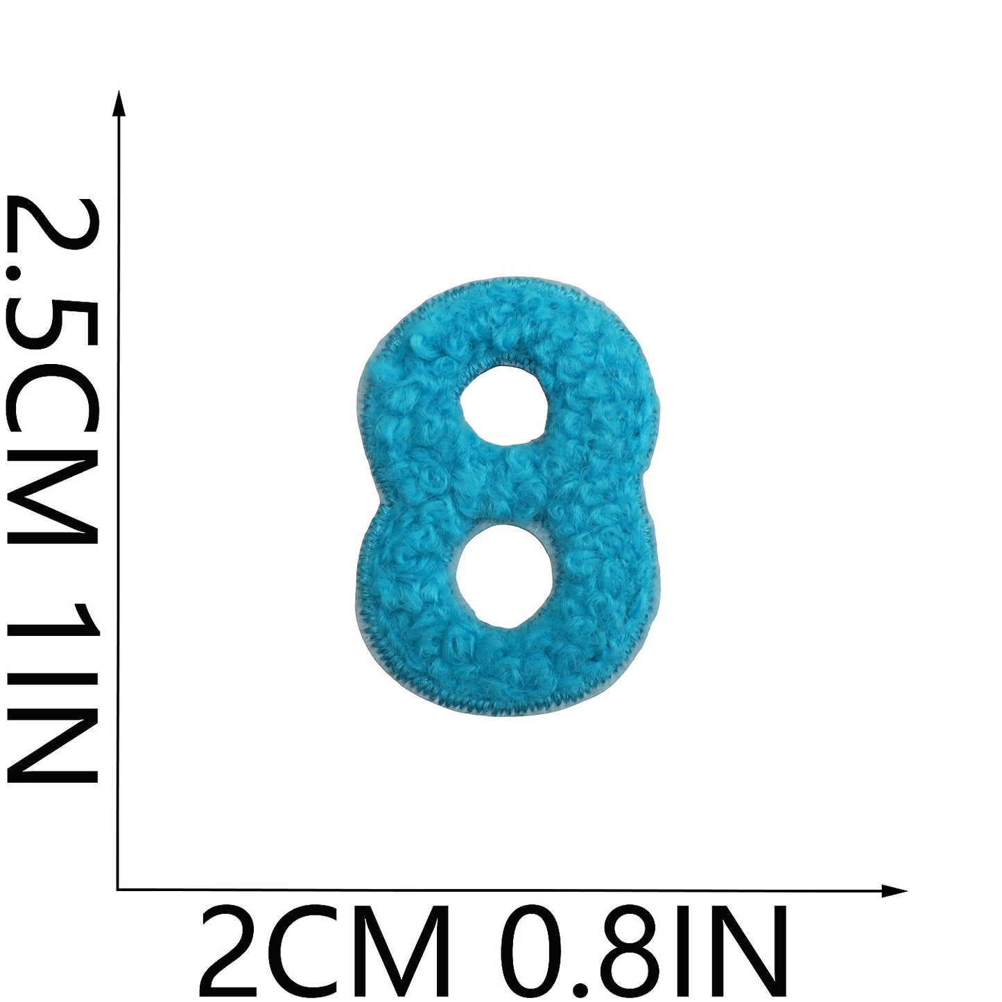 Iron-On Chenille Letter & Number Patches | A–Z Alphabet & 0–9 | DIY Clothes, Bags & Crafts