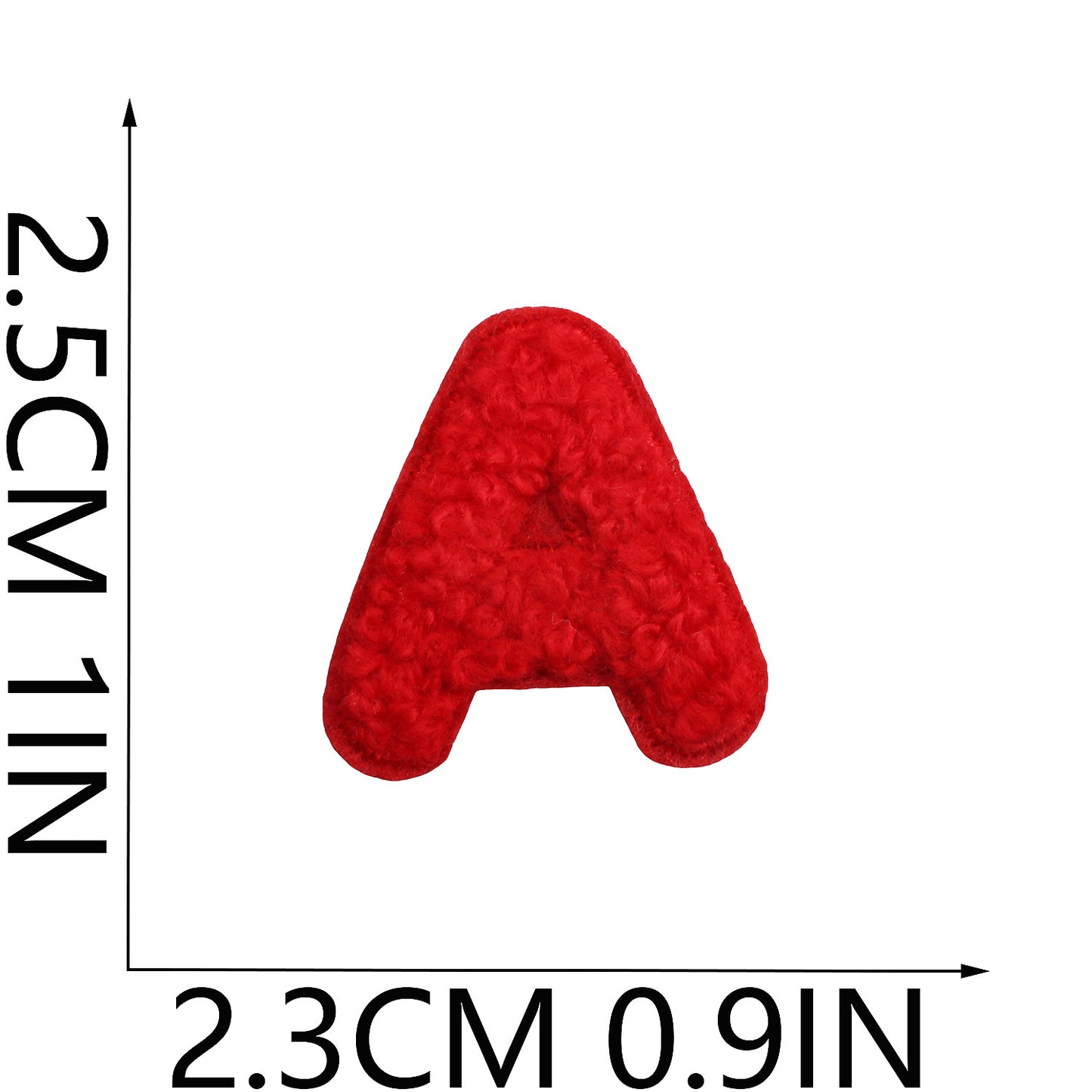 Iron-On Chenille Letter & Number Patches | A–Z Alphabet & 0–9 | DIY Clothes, Bags & Crafts