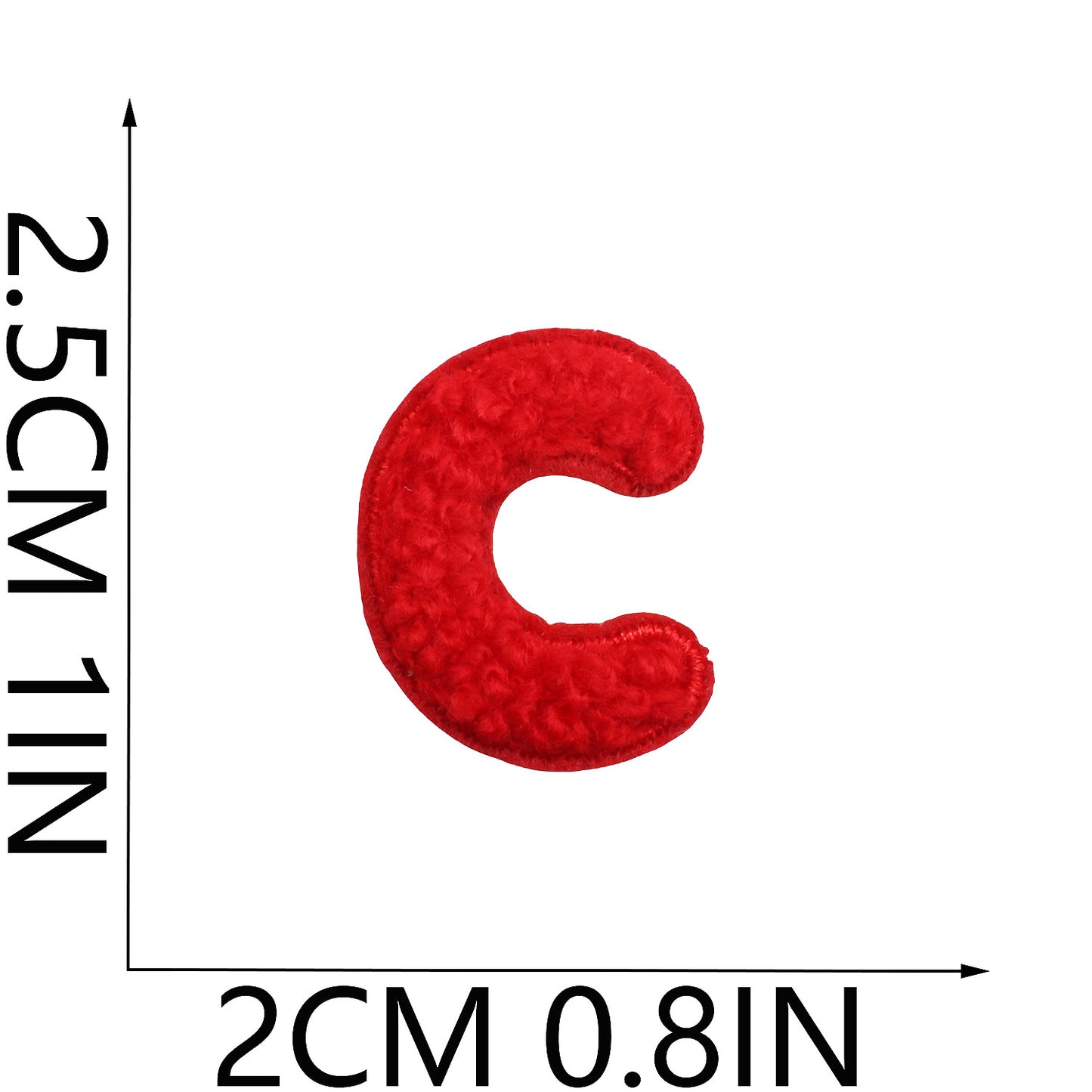 Iron-On Chenille Letter & Number Patches | A–Z Alphabet & 0–9 | DIY Clothes, Bags & Crafts