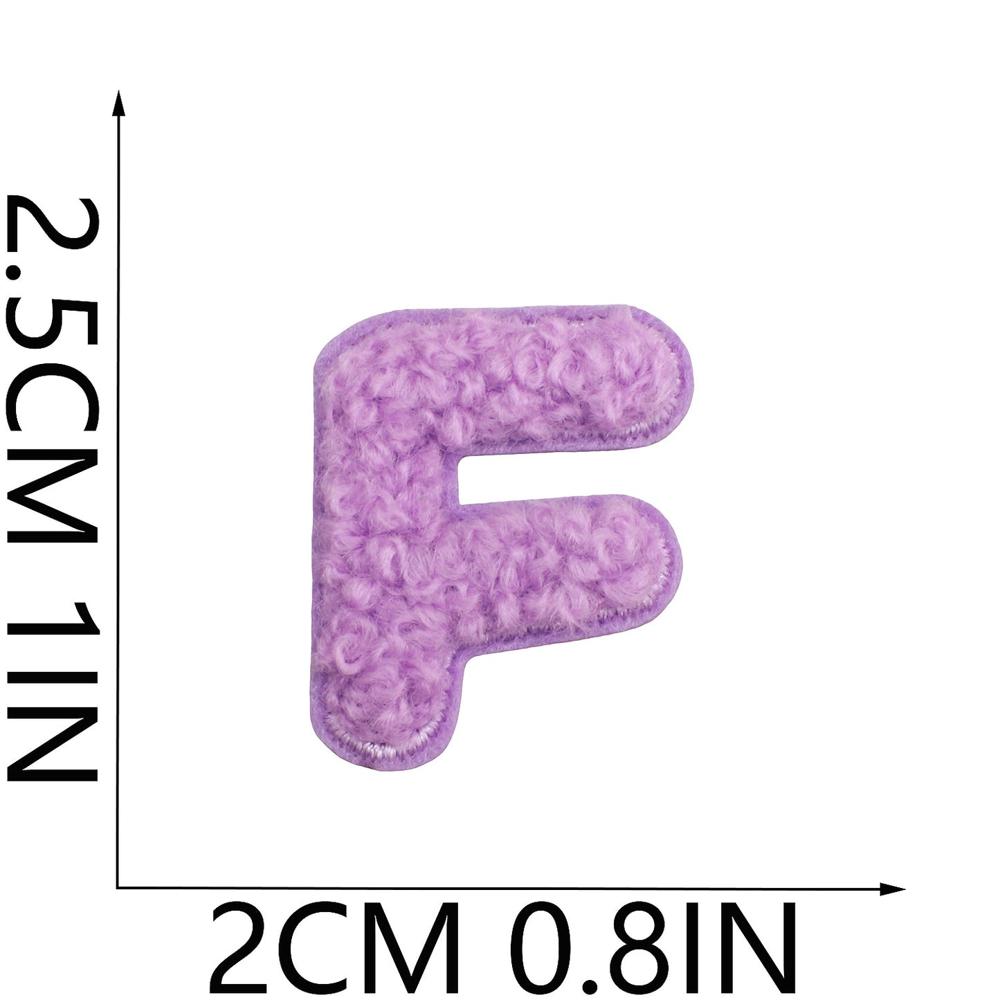 Iron-On Chenille Letter & Number Patches | A–Z Alphabet & 0–9 | DIY Clothes, Bags & Crafts