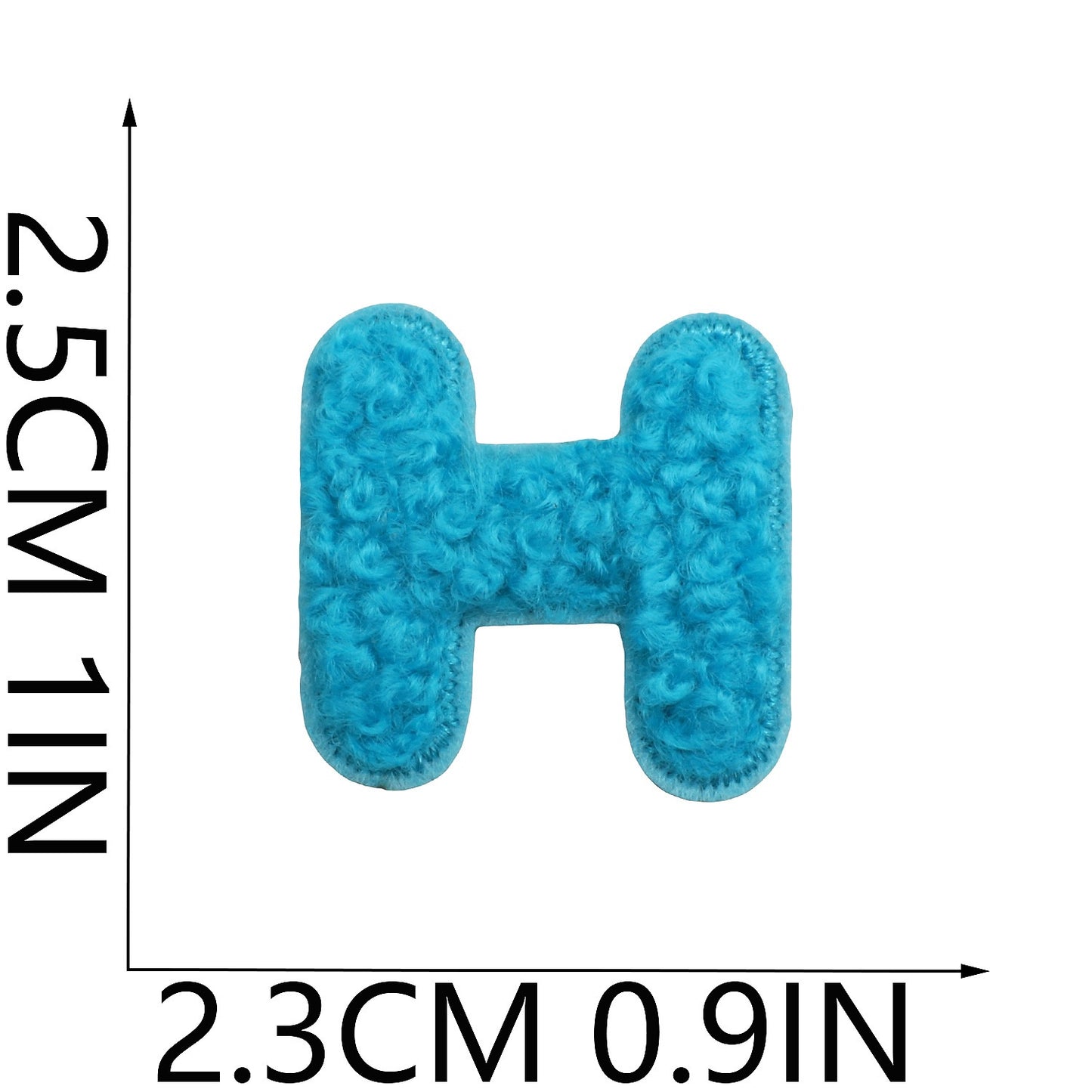 Iron-On Chenille Letter & Number Patches | A–Z Alphabet & 0–9 | DIY Clothes, Bags & Crafts