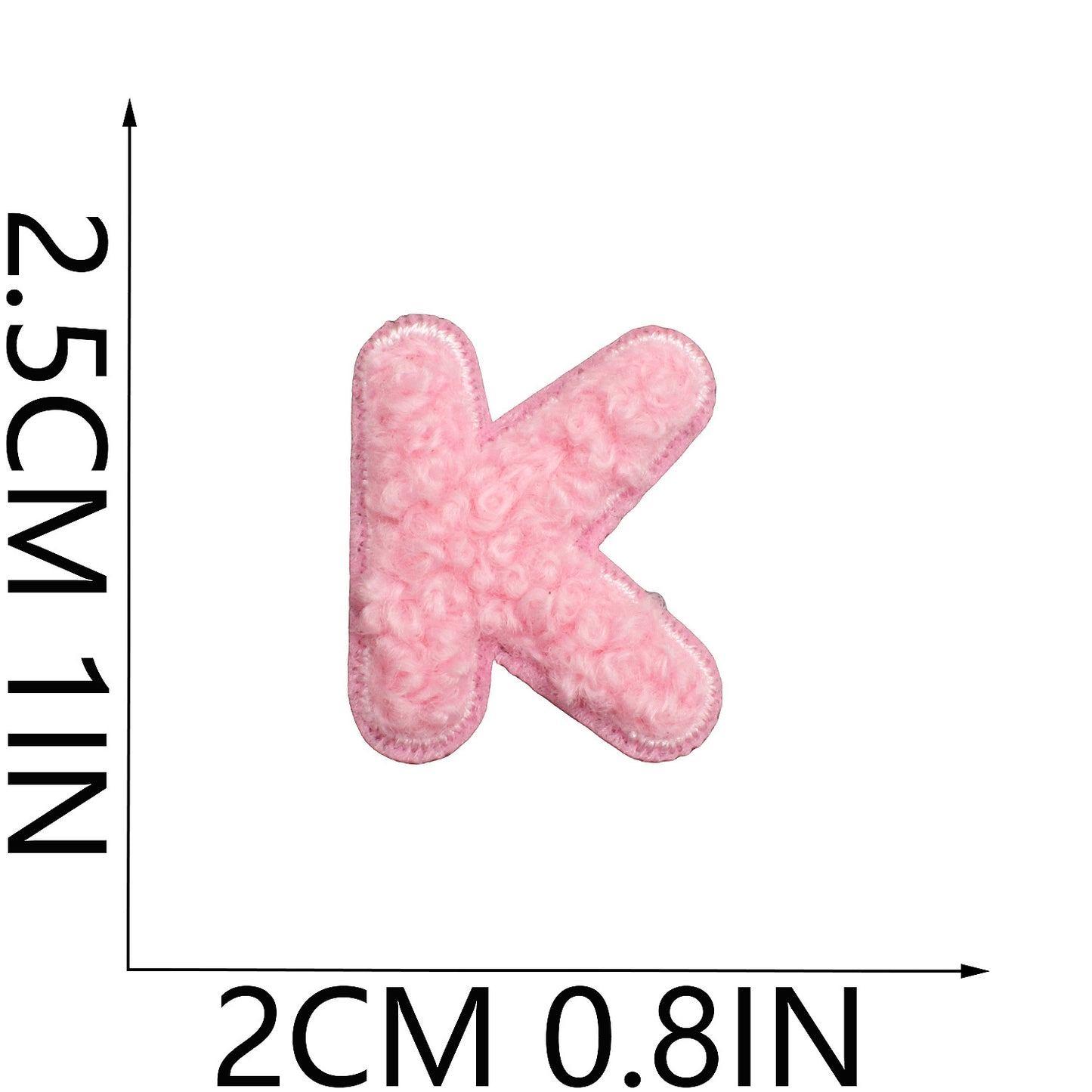 Iron-On Chenille Letter & Number Patches | A–Z Alphabet & 0–9 | DIY Clothes, Bags & Crafts