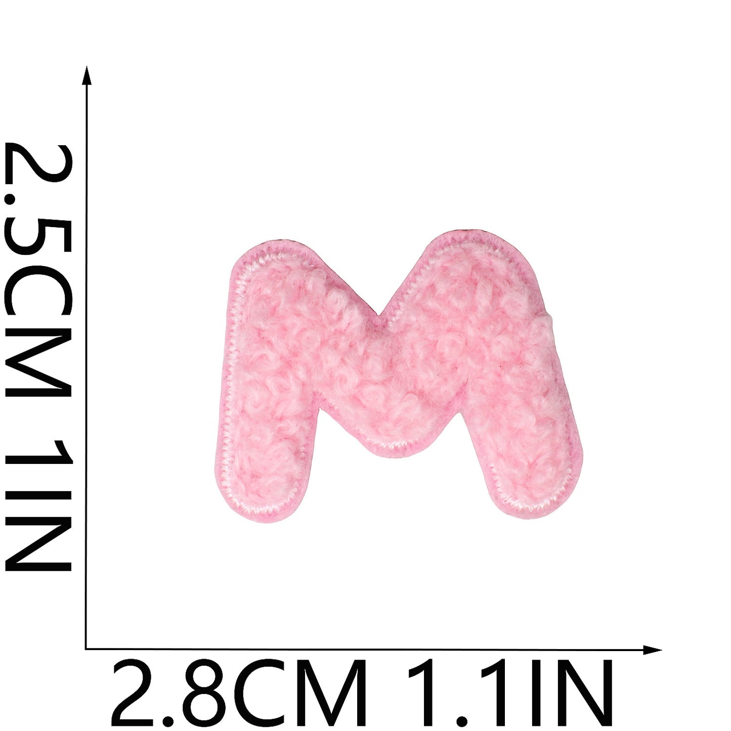Iron-On Chenille Letter & Number Patches | A–Z Alphabet & 0–9 | DIY Clothes, Bags & Crafts