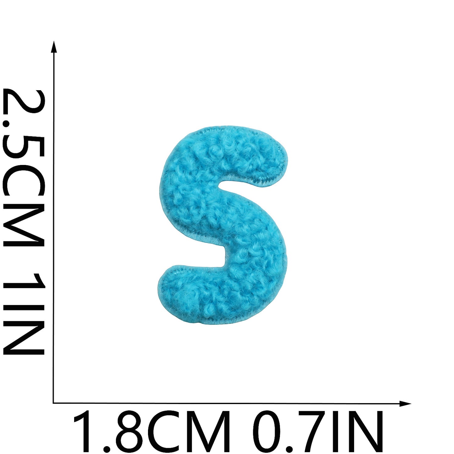 Iron-On Chenille Letter & Number Patches | A–Z Alphabet & 0–9 | DIY Clothes, Bags & Crafts