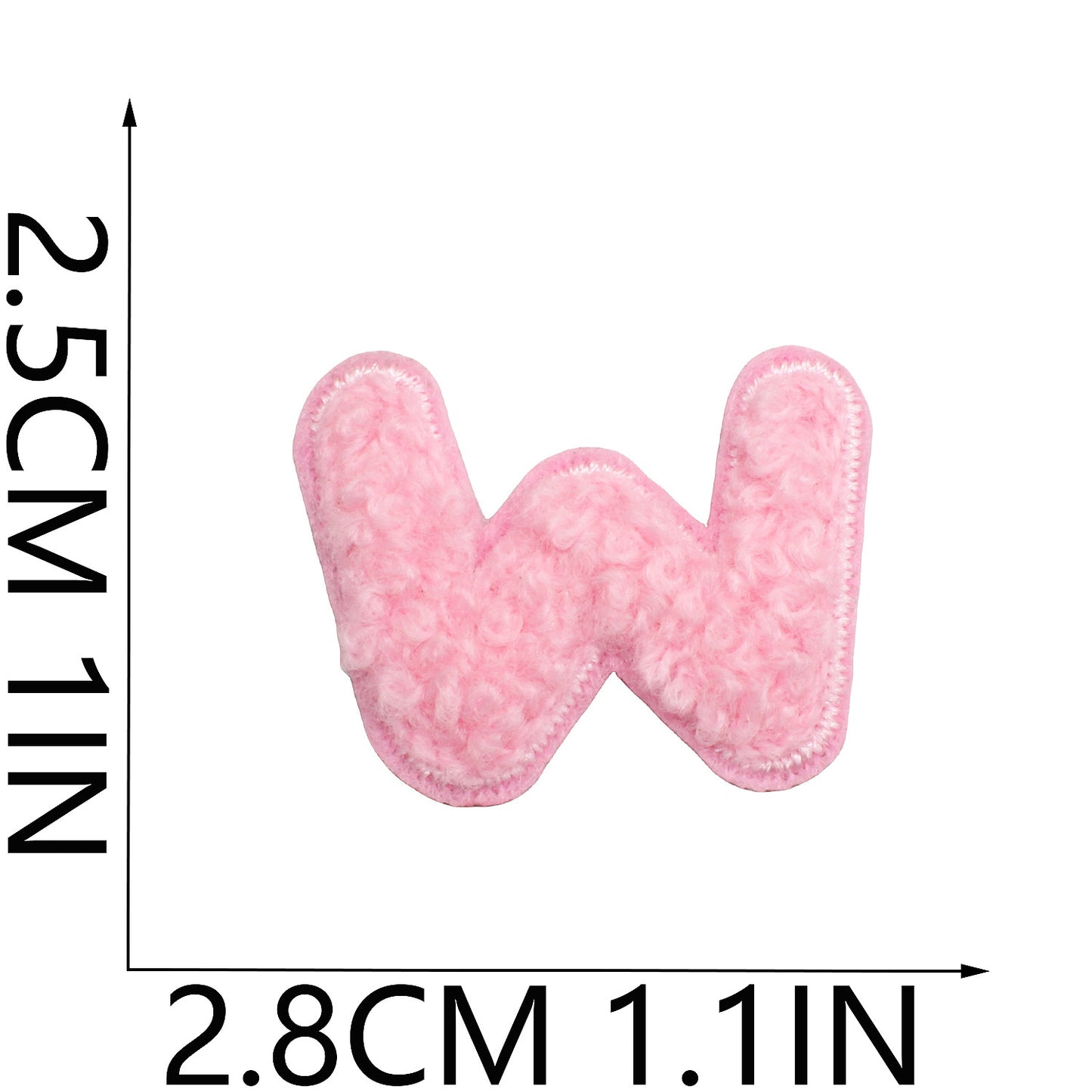 Iron-On Chenille Letter & Number Patches | A–Z Alphabet & 0–9 | DIY Clothes, Bags & Crafts