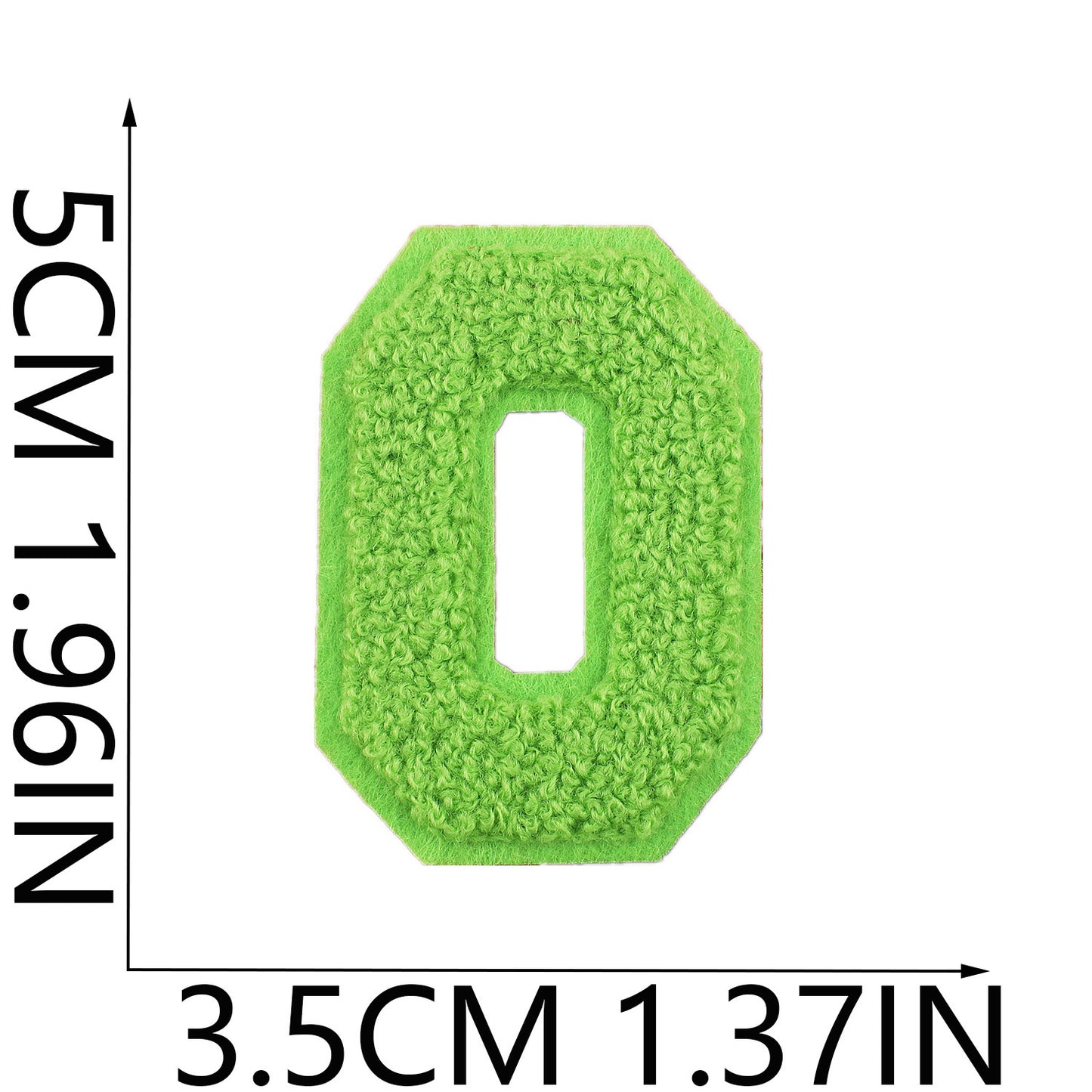 Iron-On Rainbow Chenille Letter Patch – 5cm Tall, Multi-Color Alphabet