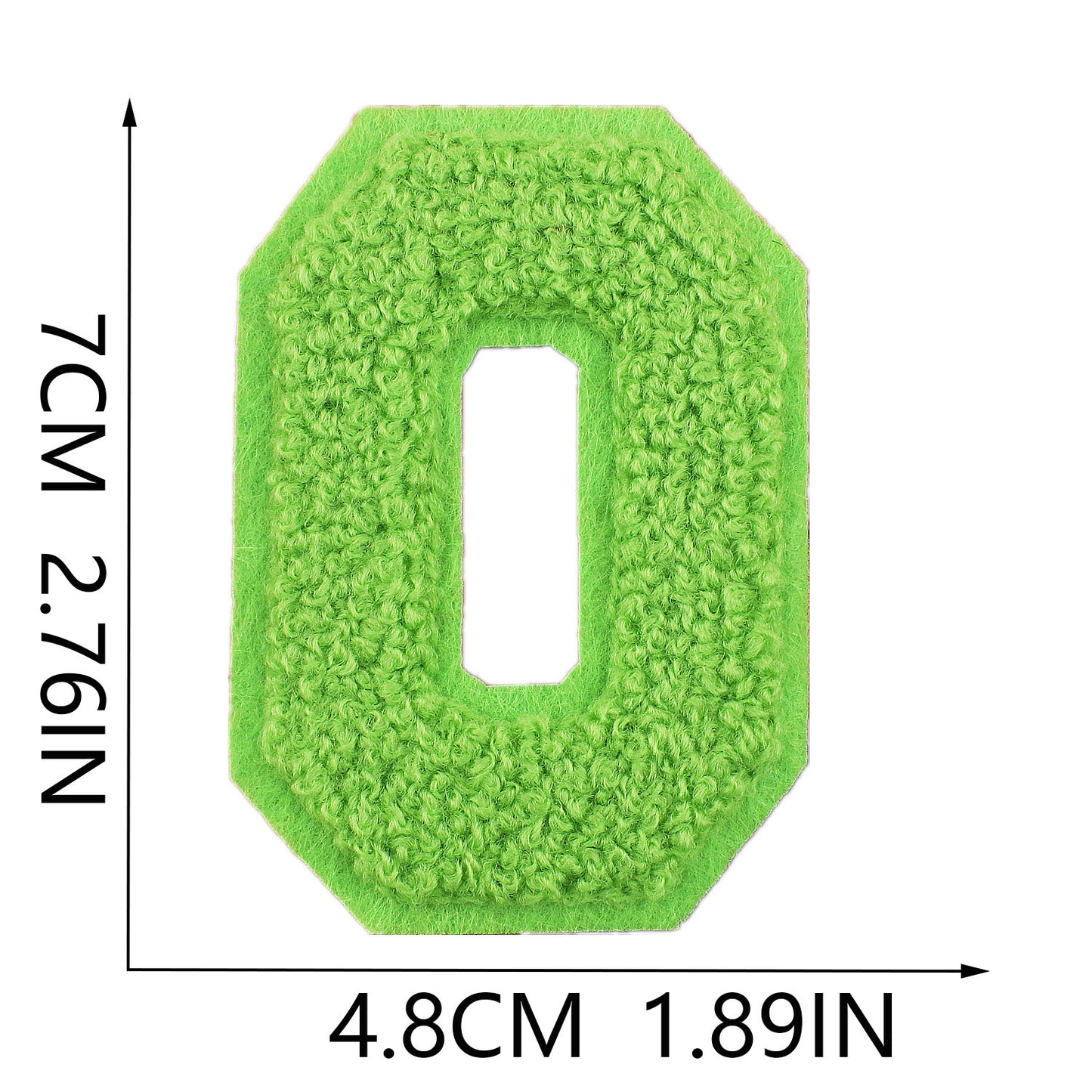 Iron-On Rainbow Chenille Letter Patch – 7cm Tall, Multi-Color Alphabet