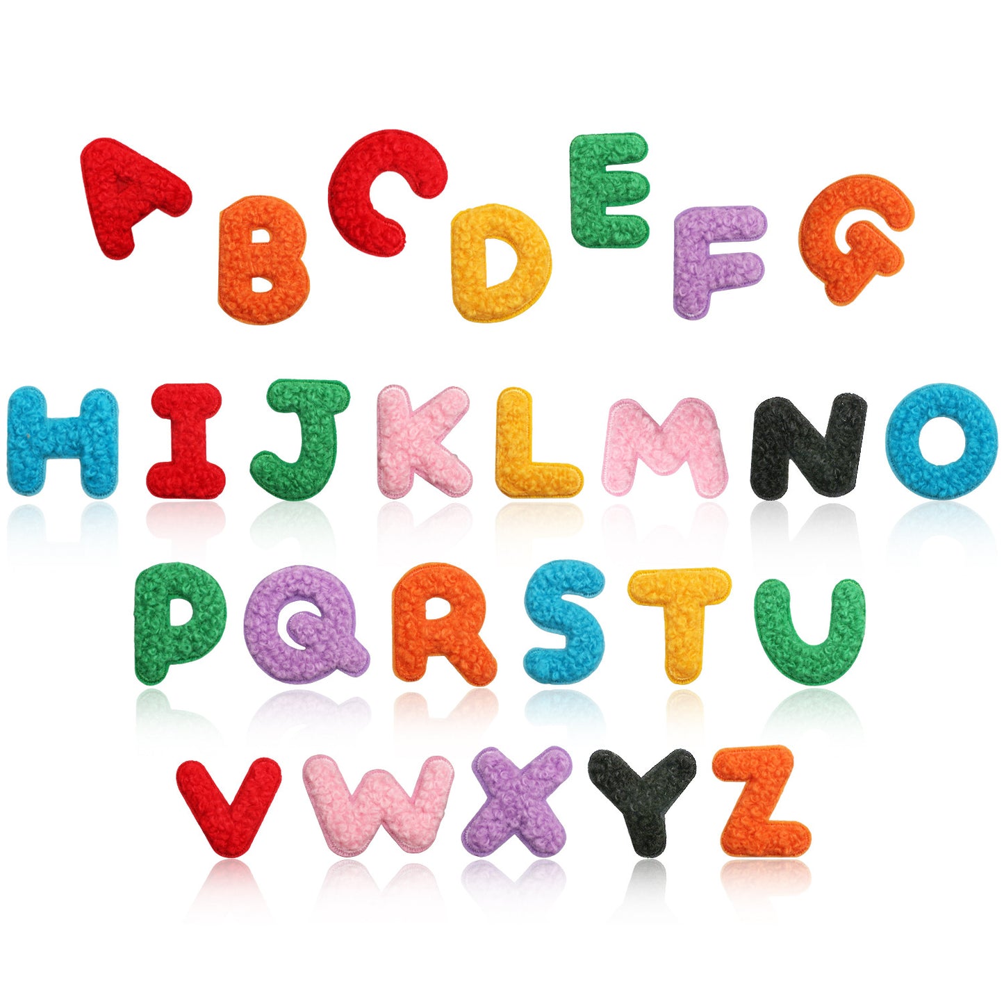 Iron-On Chenille Letter & Number Patches | A–Z Alphabet & 0–9 | DIY Clothes, Bags & Crafts
