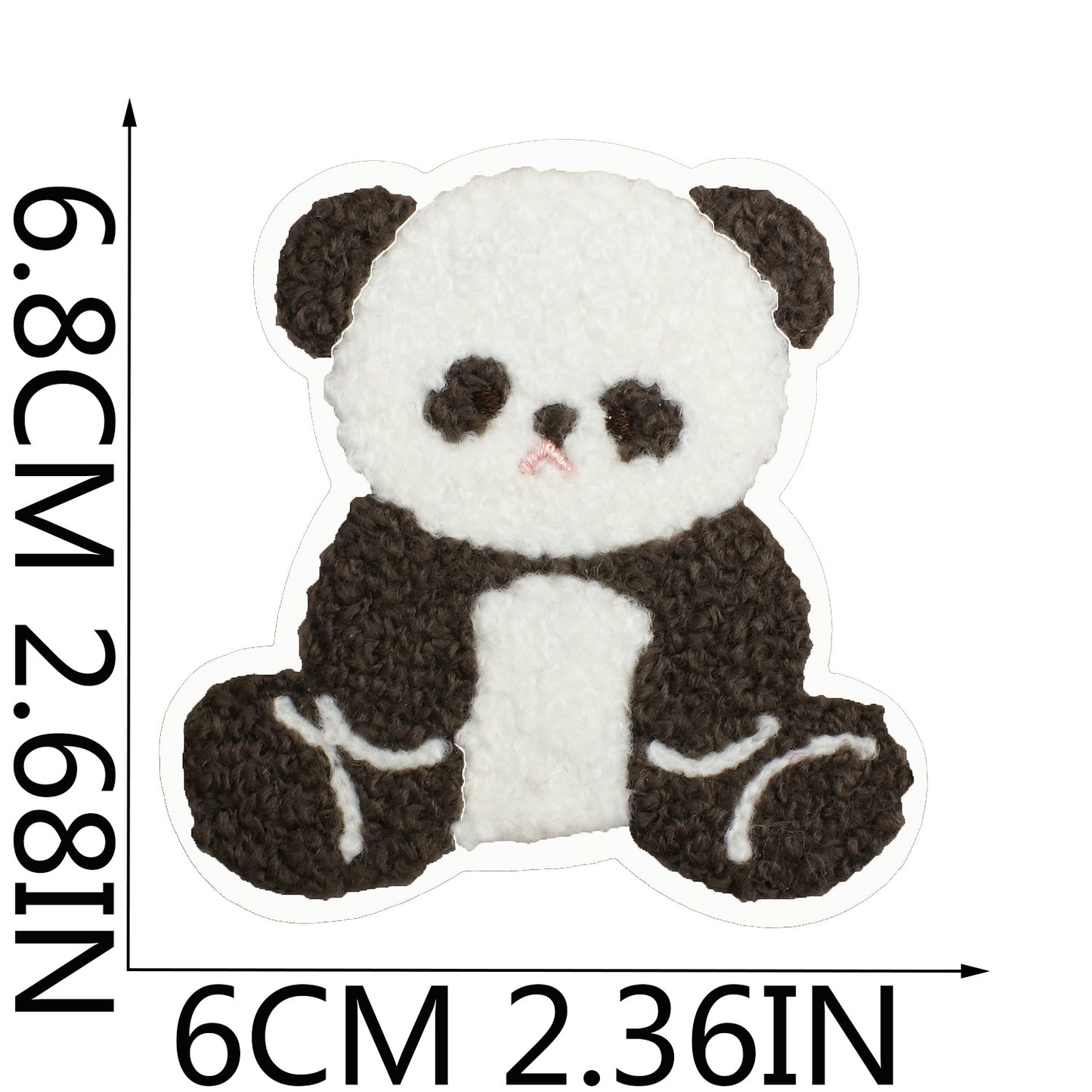 16pcs Iron-On Chenille Patch Set | Cute Teddy Bear, Panda and Lion Designs