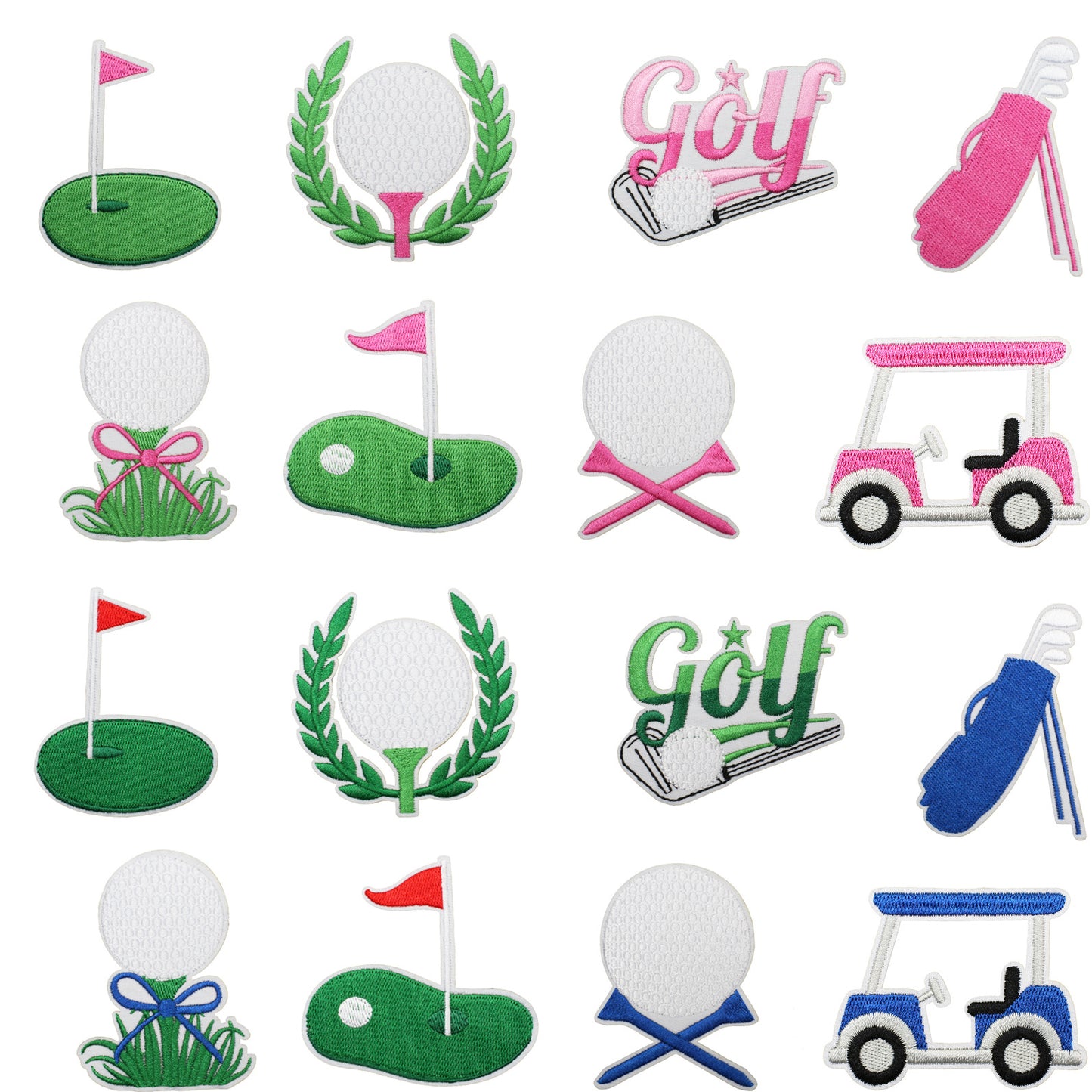 Iron-On Exquisite Golf Clubs & Sports Embroidery Patch