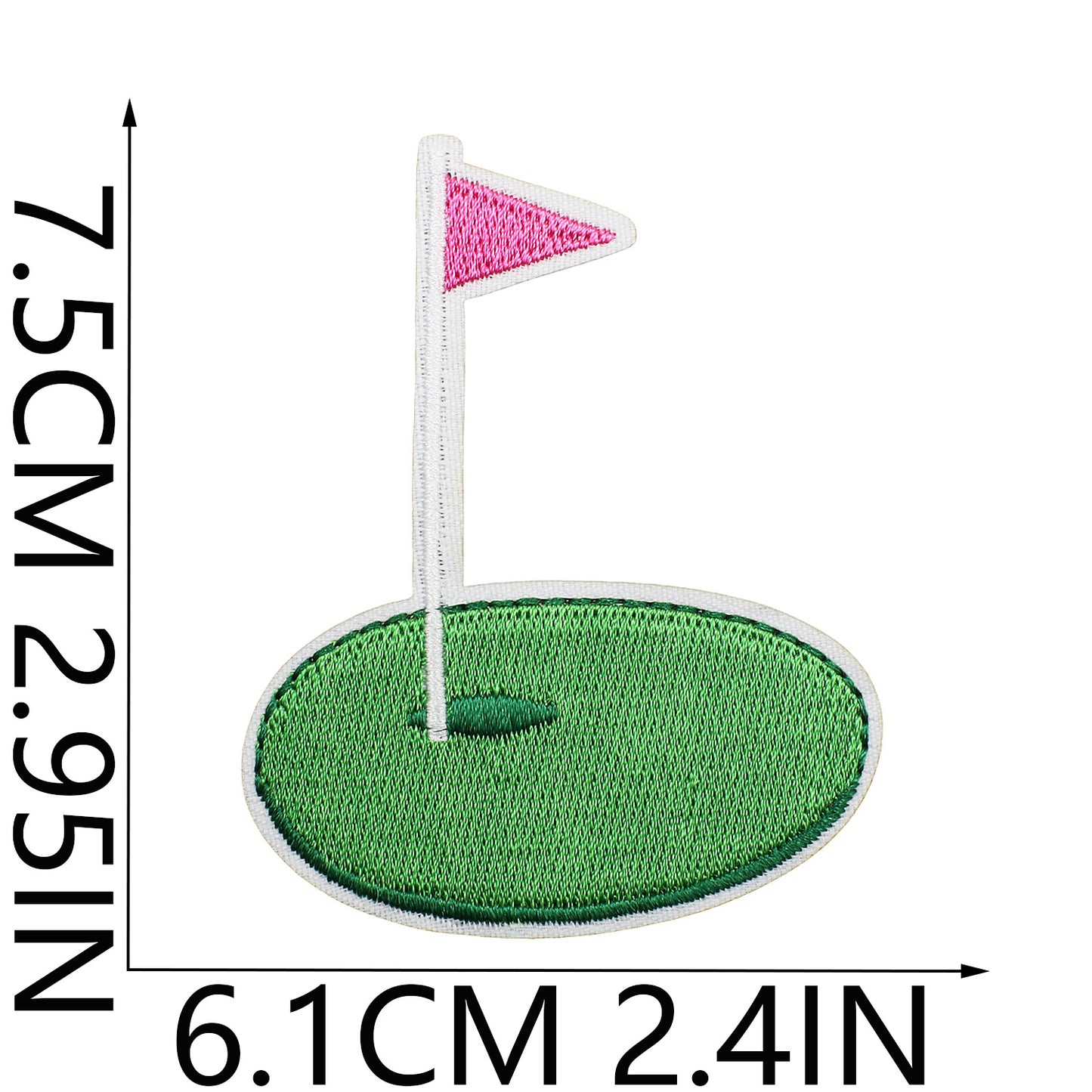 Iron-On Exquisite Golf Clubs & Sports Embroidery Patch