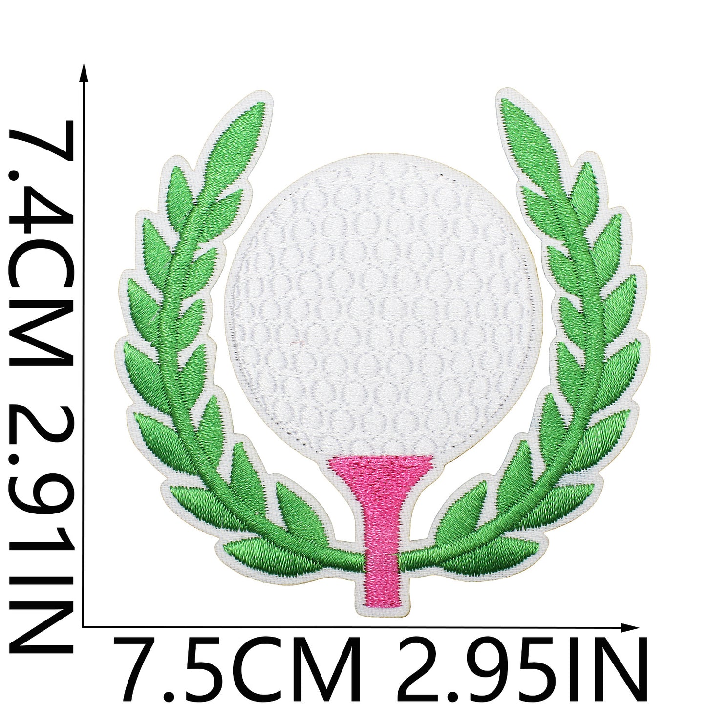 Iron-On Exquisite Golf Clubs & Sports Embroidery Patch