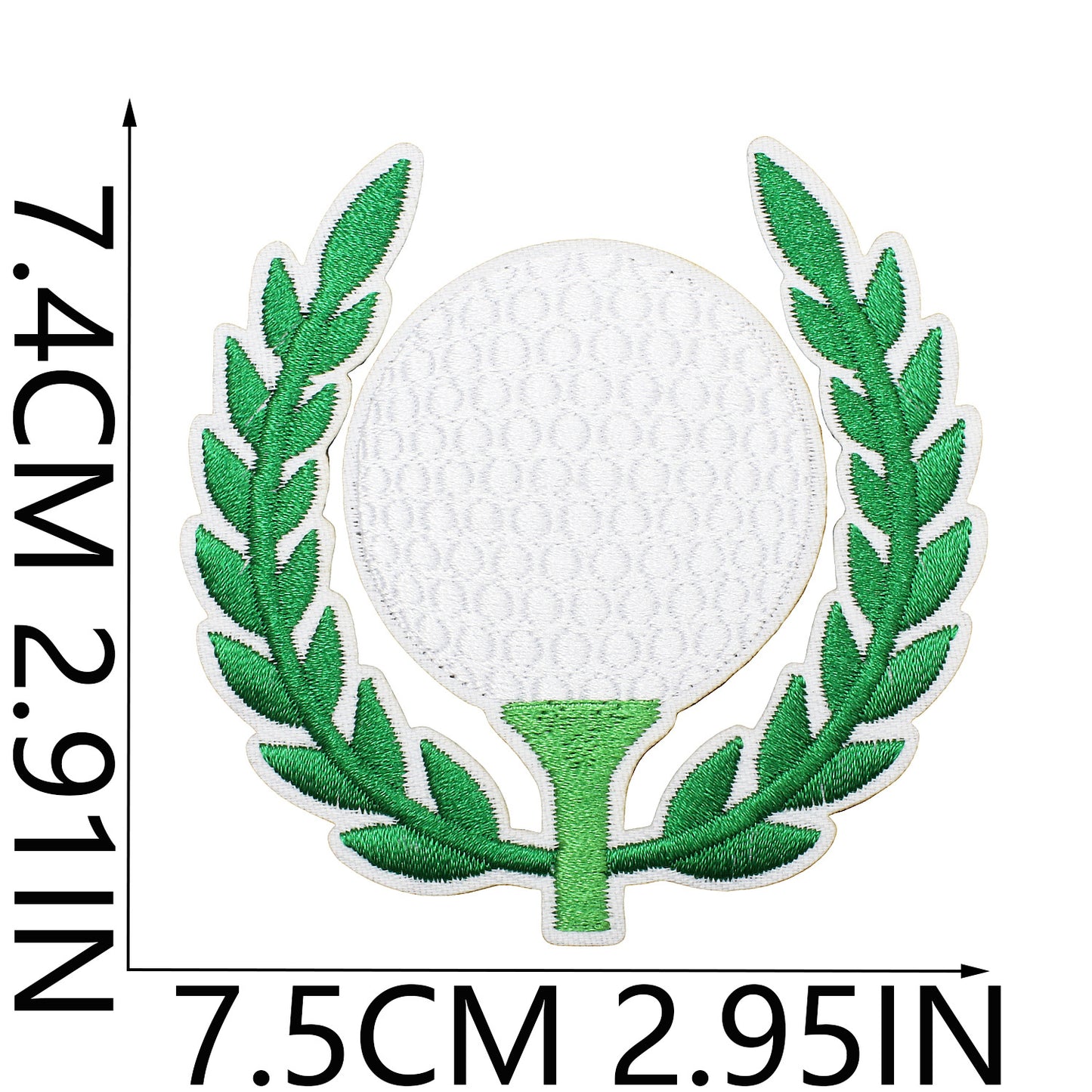 Iron-On Exquisite Golf Clubs & Sports Embroidery Patch