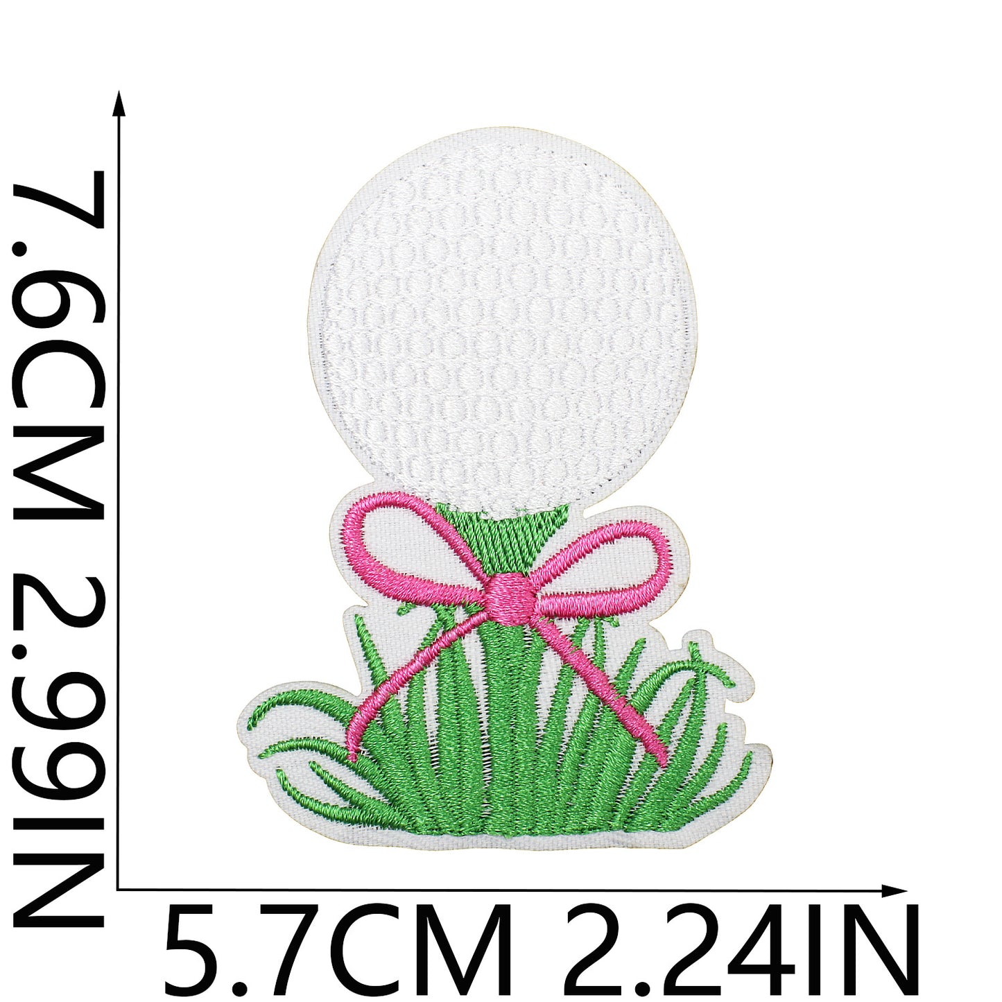Iron-On Exquisite Golf Clubs & Sports Embroidery Patch