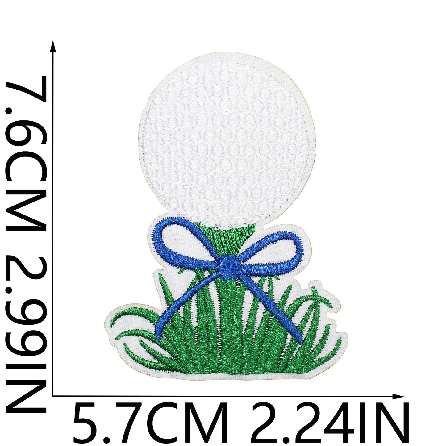 Iron-On Exquisite Golf Clubs & Sports Embroidery Patch