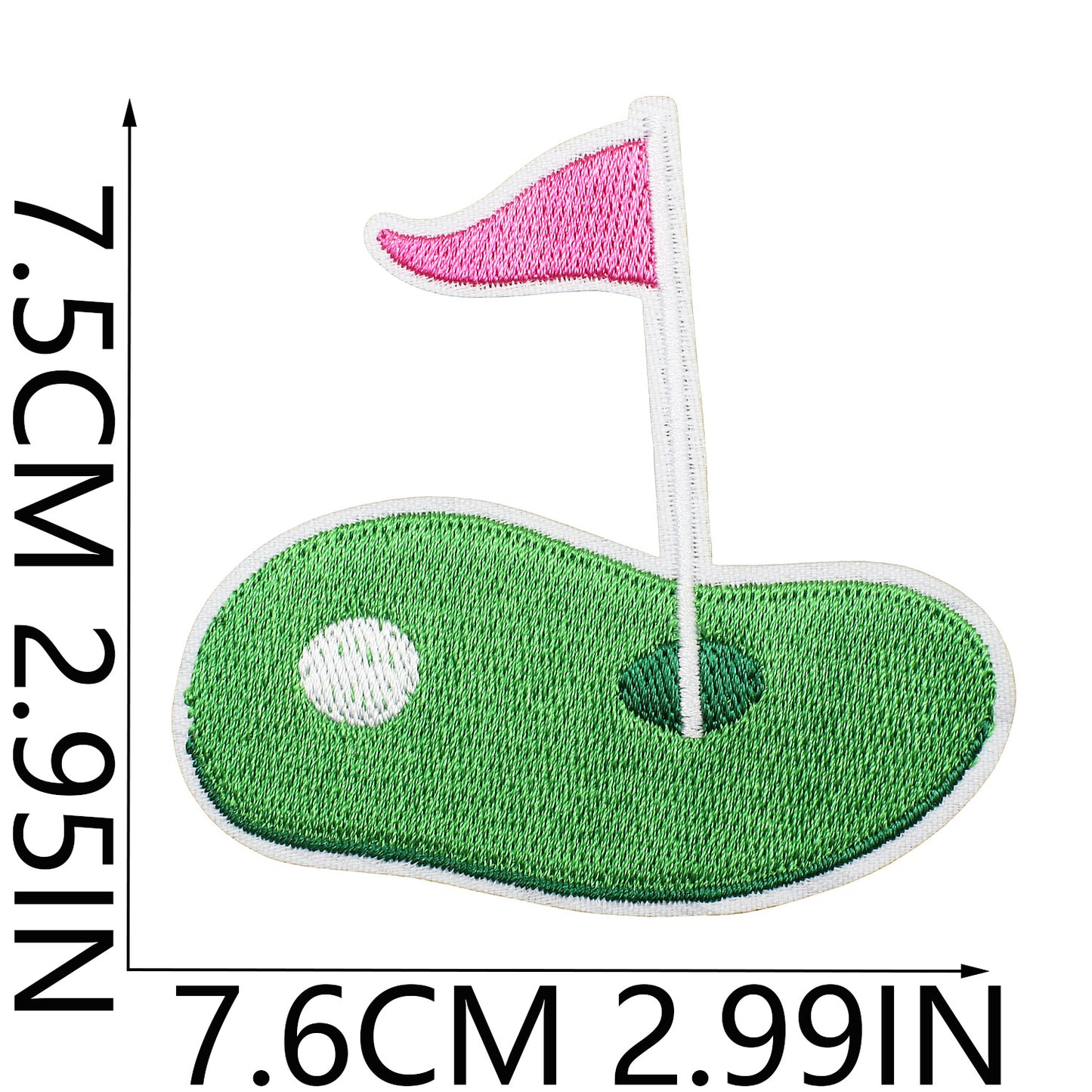 Iron-On Exquisite Golf Clubs & Sports Embroidery Patch