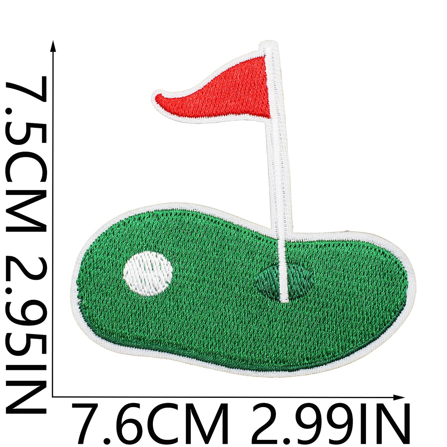 Iron-On Exquisite Golf Clubs & Sports Embroidery Patch