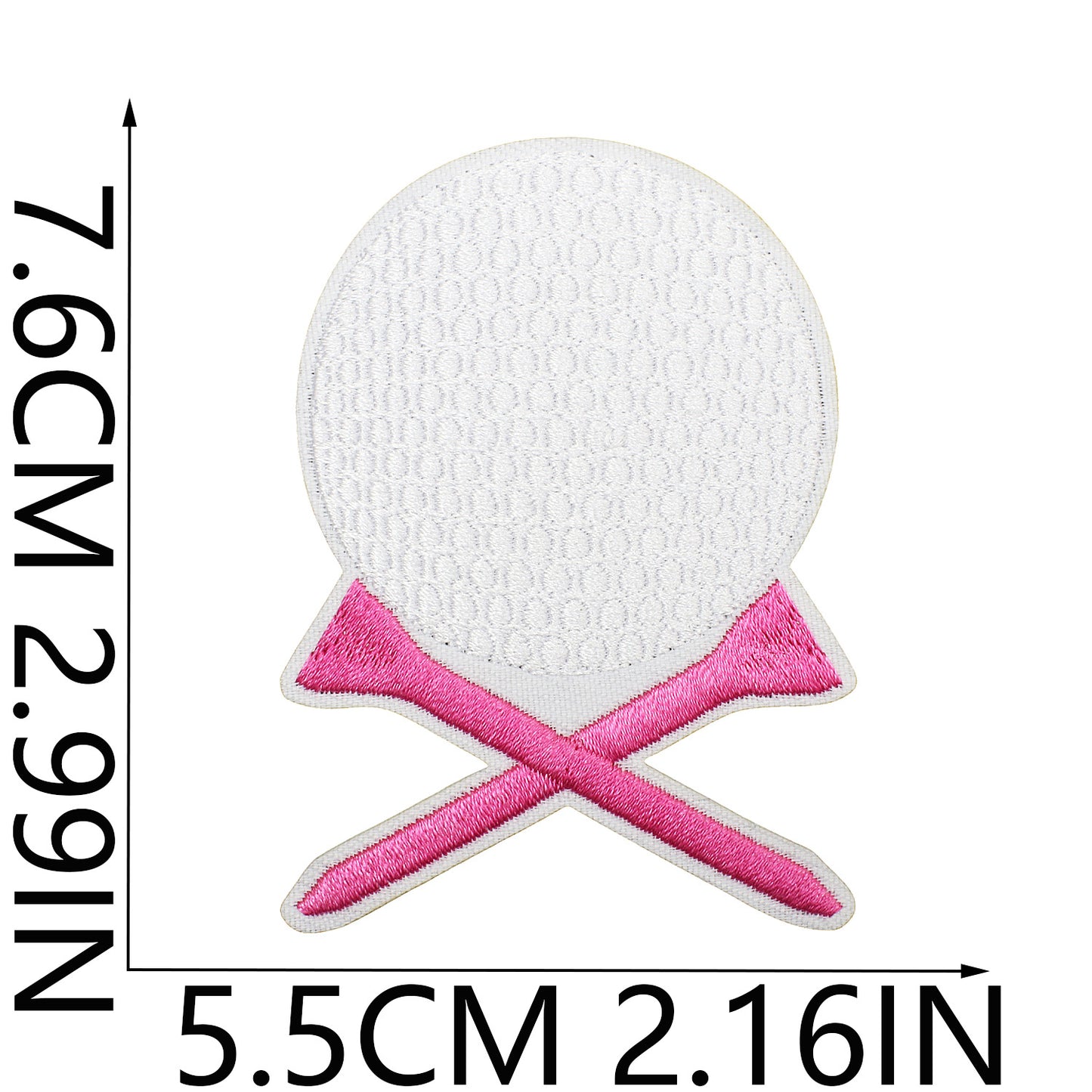 Iron-On Exquisite Golf Clubs & Sports Embroidery Patch