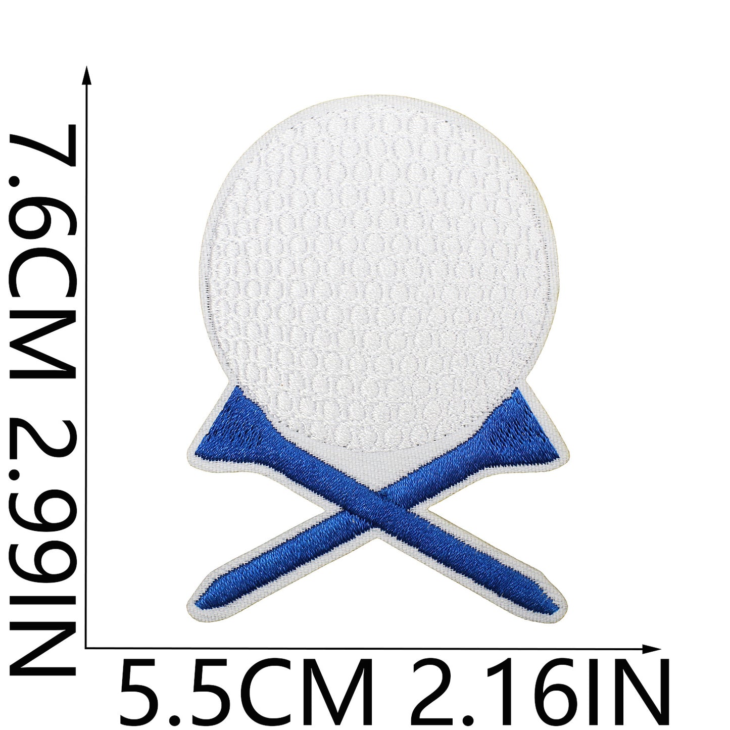 Iron-On Exquisite Golf Clubs & Sports Embroidery Patch