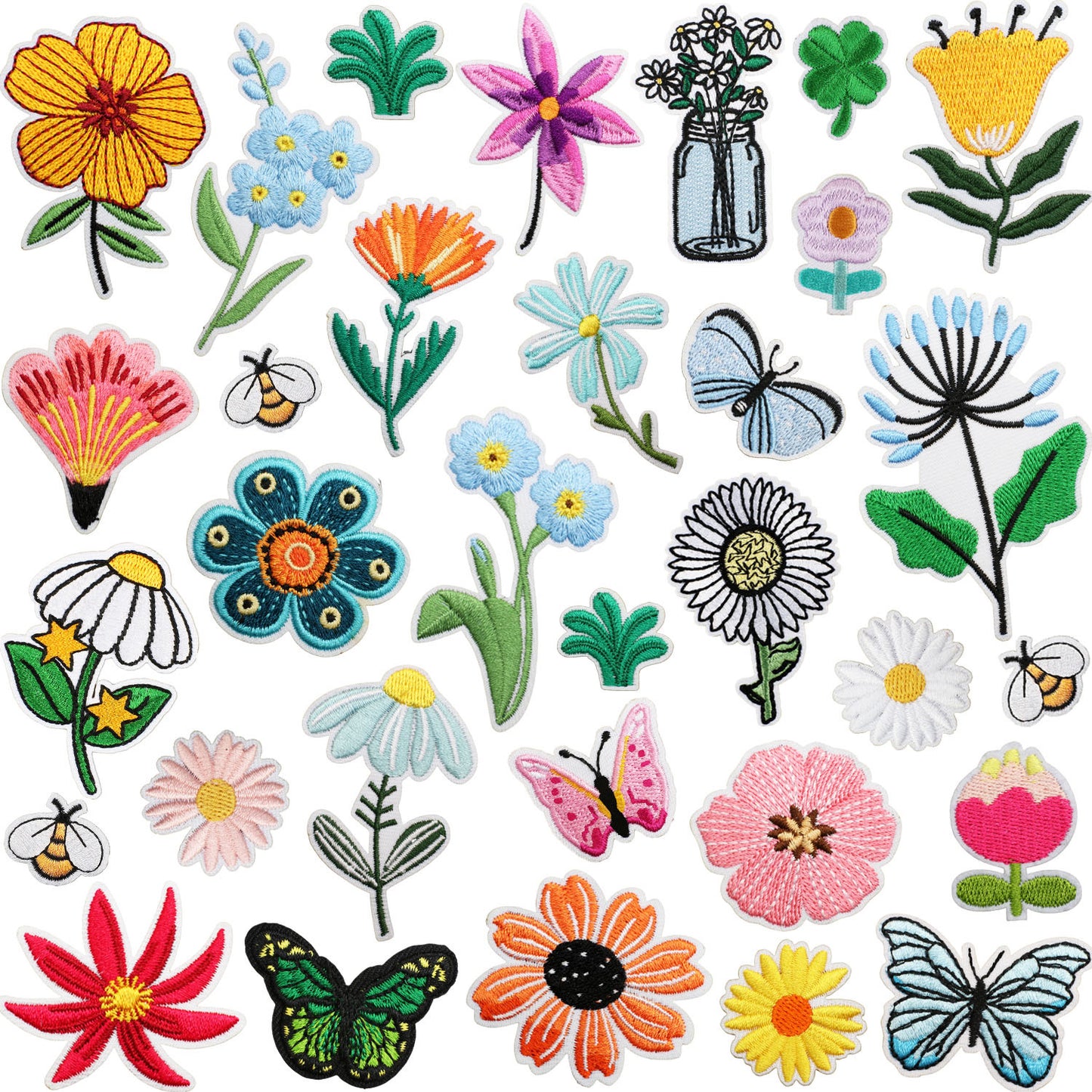 Iron-On Cute Little Flower Embroidery Patch