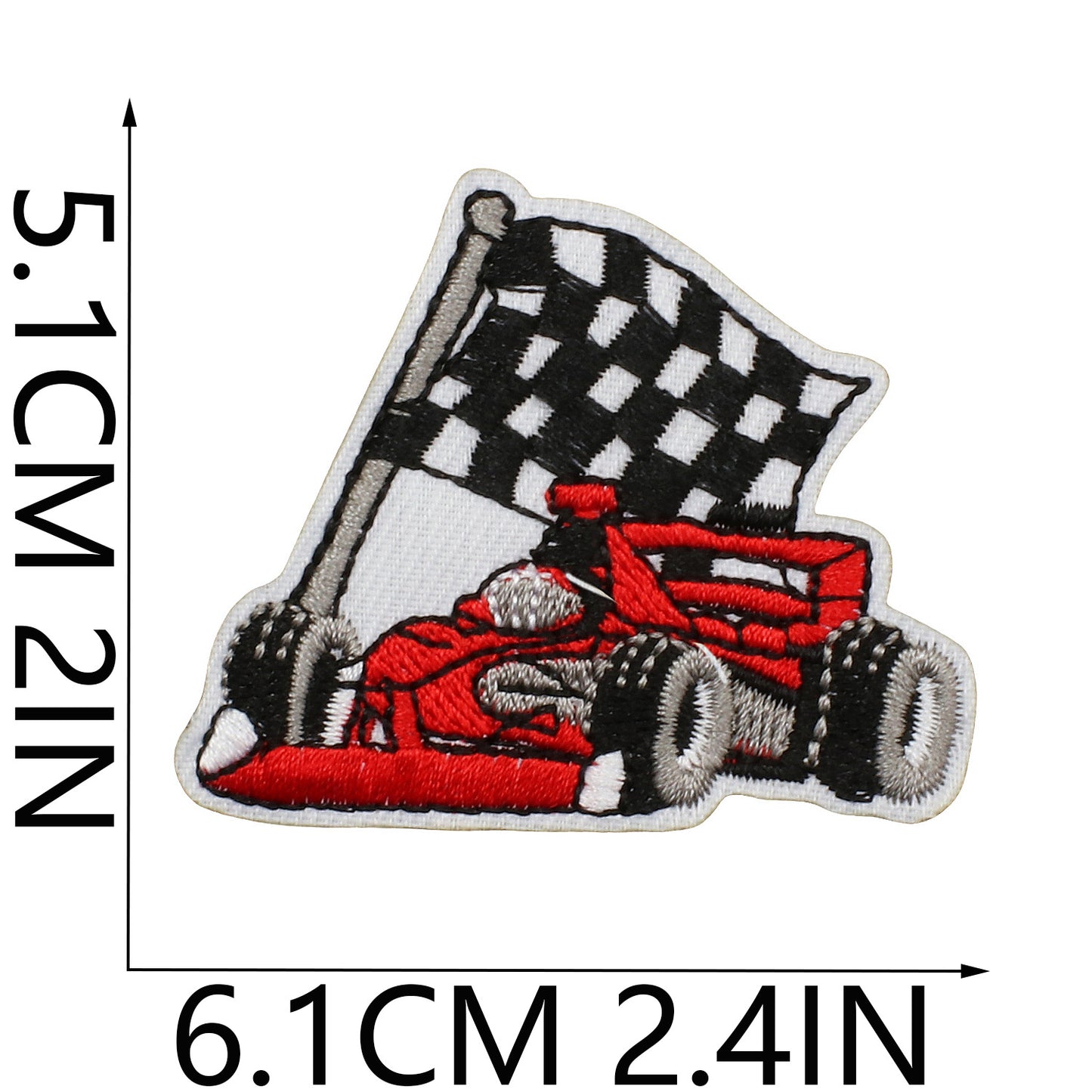 Iron-On Cartoon Racing Cars Embroidery Patch
