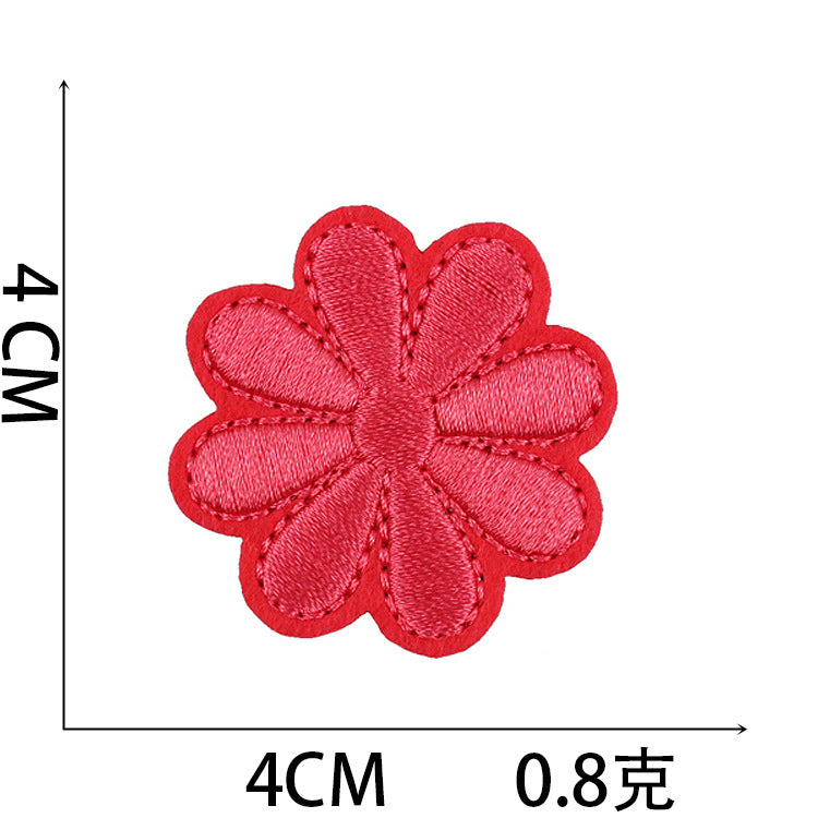 Iron-On Flower and Sunflower Embroidery Patch –  4cm 4.5cm 6cmTall