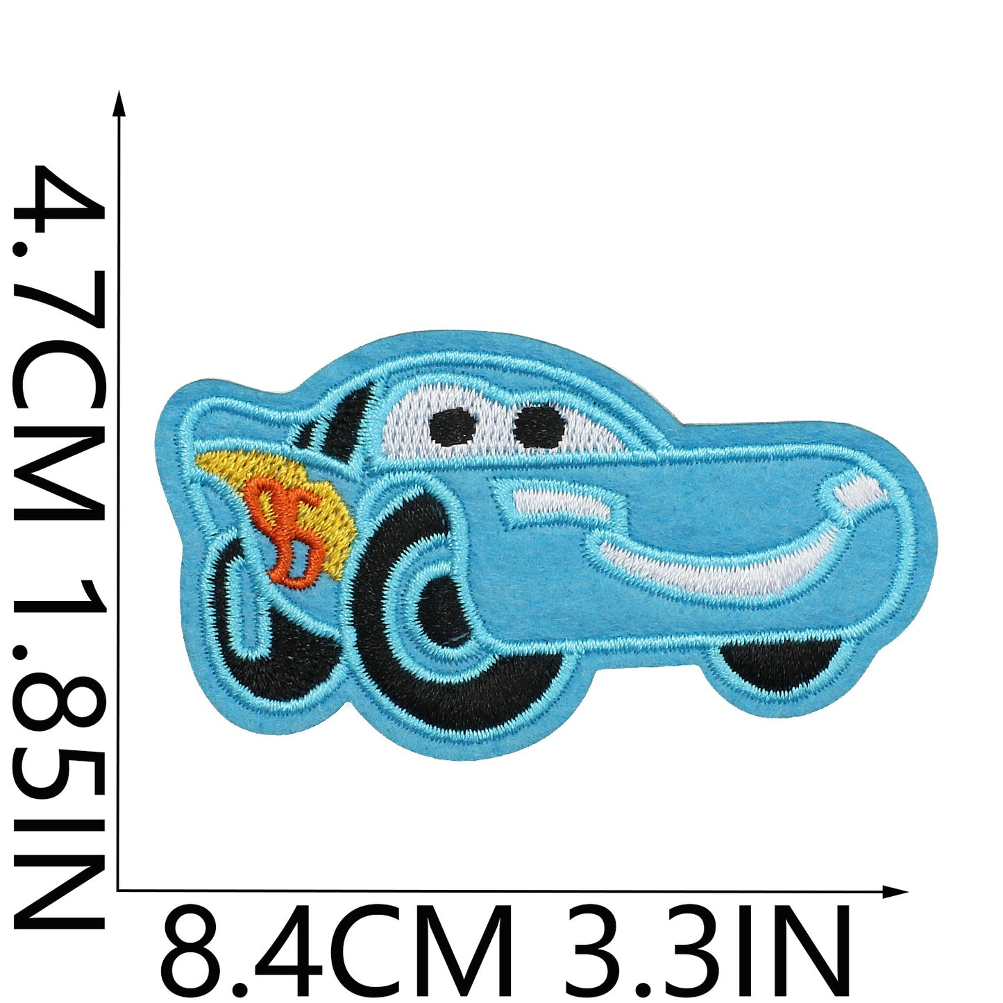 Iron-On Cartoon Racing Cars Embroidery Patch