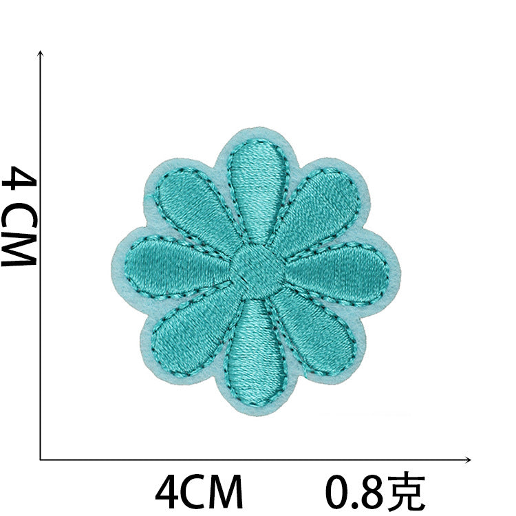 Iron-On Flower and Sunflower Embroidery Patch –  4cm 4.5cm 6cmTall