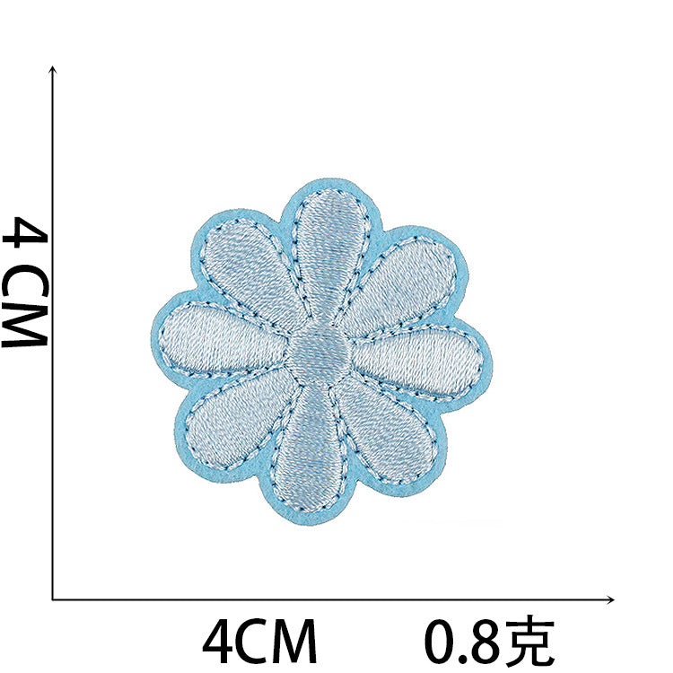 Iron-On Flower and Sunflower Embroidery Patch –  4cm 4.5cm 6cmTall
