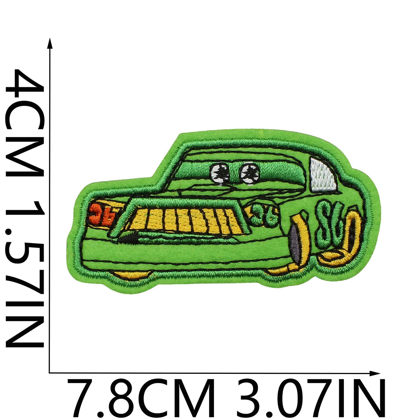 Iron-On Cartoon Racing Cars Embroidery Patch