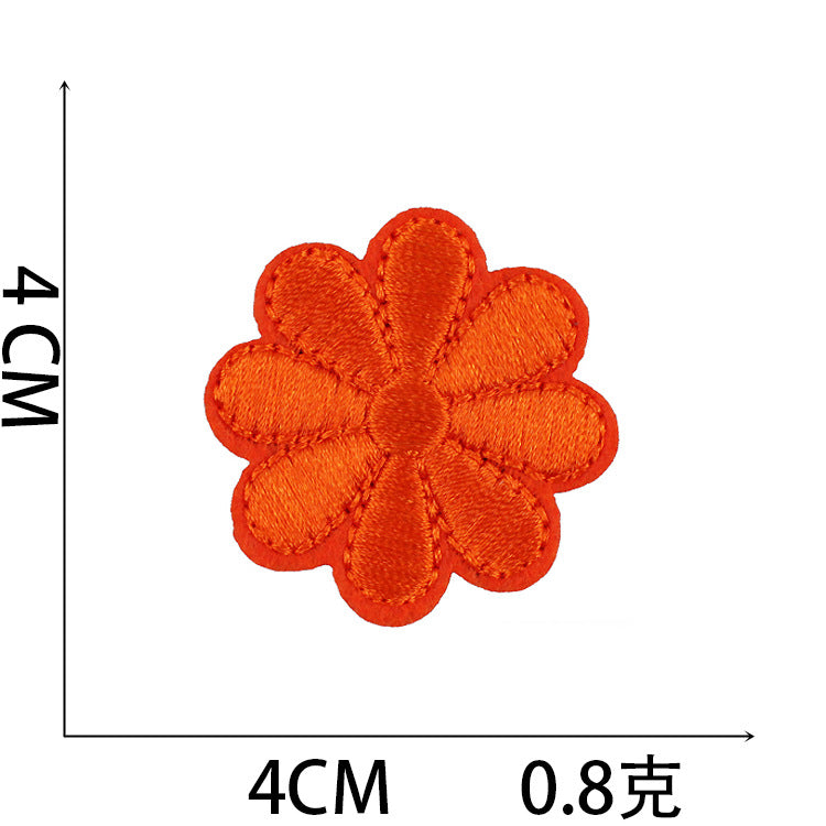 Iron-On Flower and Sunflower Embroidery Patch –  4cm 4.5cm 6cmTall