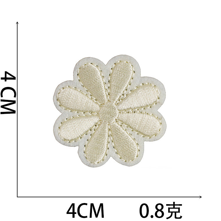 Iron-On Flower and Sunflower Embroidery Patch –  4cm 4.5cm 6cmTall