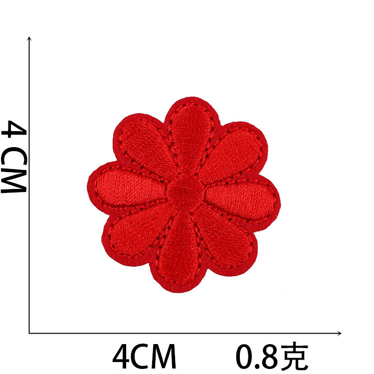 Iron-On Flower and Sunflower Embroidery Patch –  4cm 4.5cm 6cmTall
