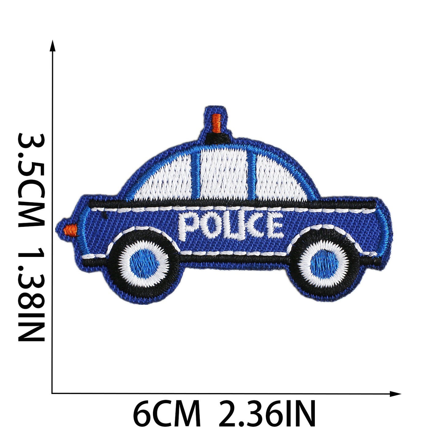 Iron-On Cute Cartoon Cars, Construction Vehicles, Bulldozers, Excavators & Double-Decker Bus Embroidery Patch for Kids’ Clothing