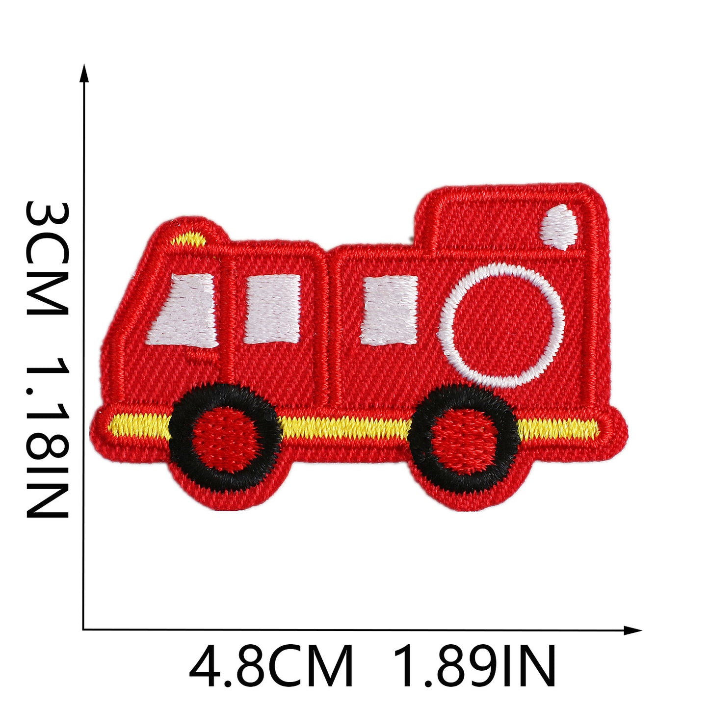 Iron-On Cute Cartoon Cars, Construction Vehicles, Bulldozers, Excavators & Double-Decker Bus Embroidery Patch for Kids’ Clothing