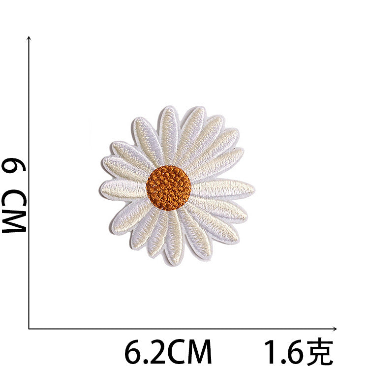 Iron-On Cute Colorful Daisy Embroidery Patch