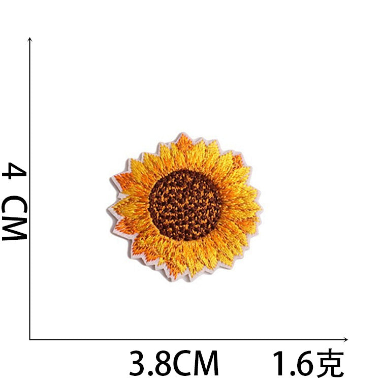 Iron-On Cute Colorful Daisy Embroidery Patch