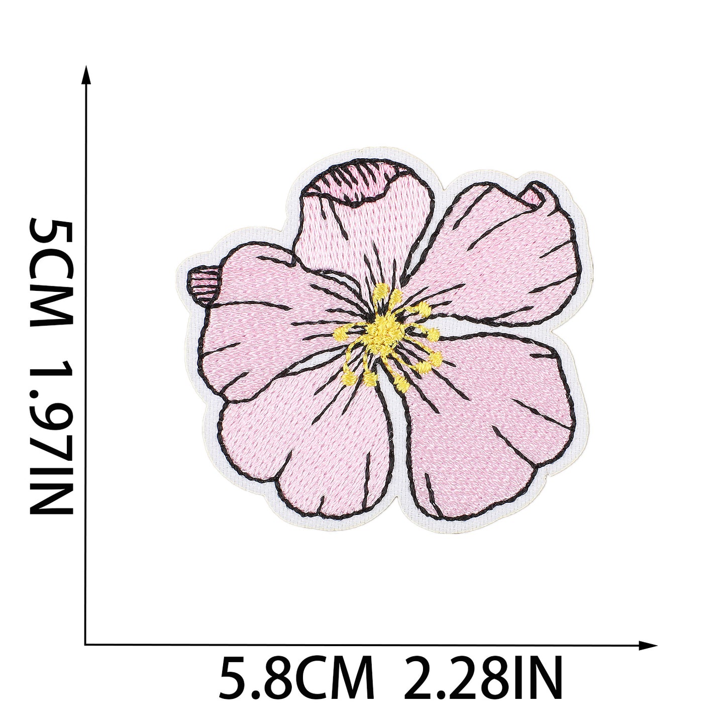 Iron-On Cute “Blooming Flowers” Embroidery Patch