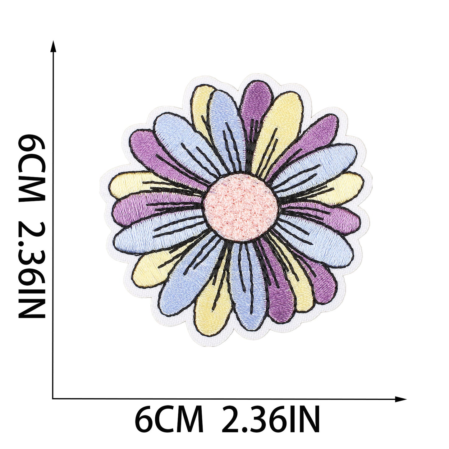 Iron-On Cute “Blooming Flowers” Embroidery Patch