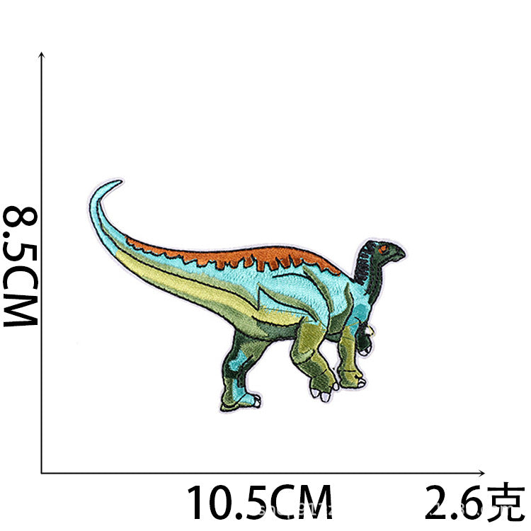 Iron-On Cute Cartoon Dinosaurs, Cars & Excavators Embroidery Patch for Kids’ Clothing