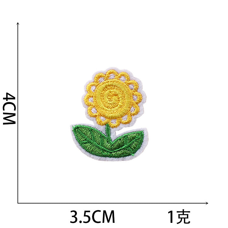 Iron-On Cute Lotus Flower Embroidery Patch